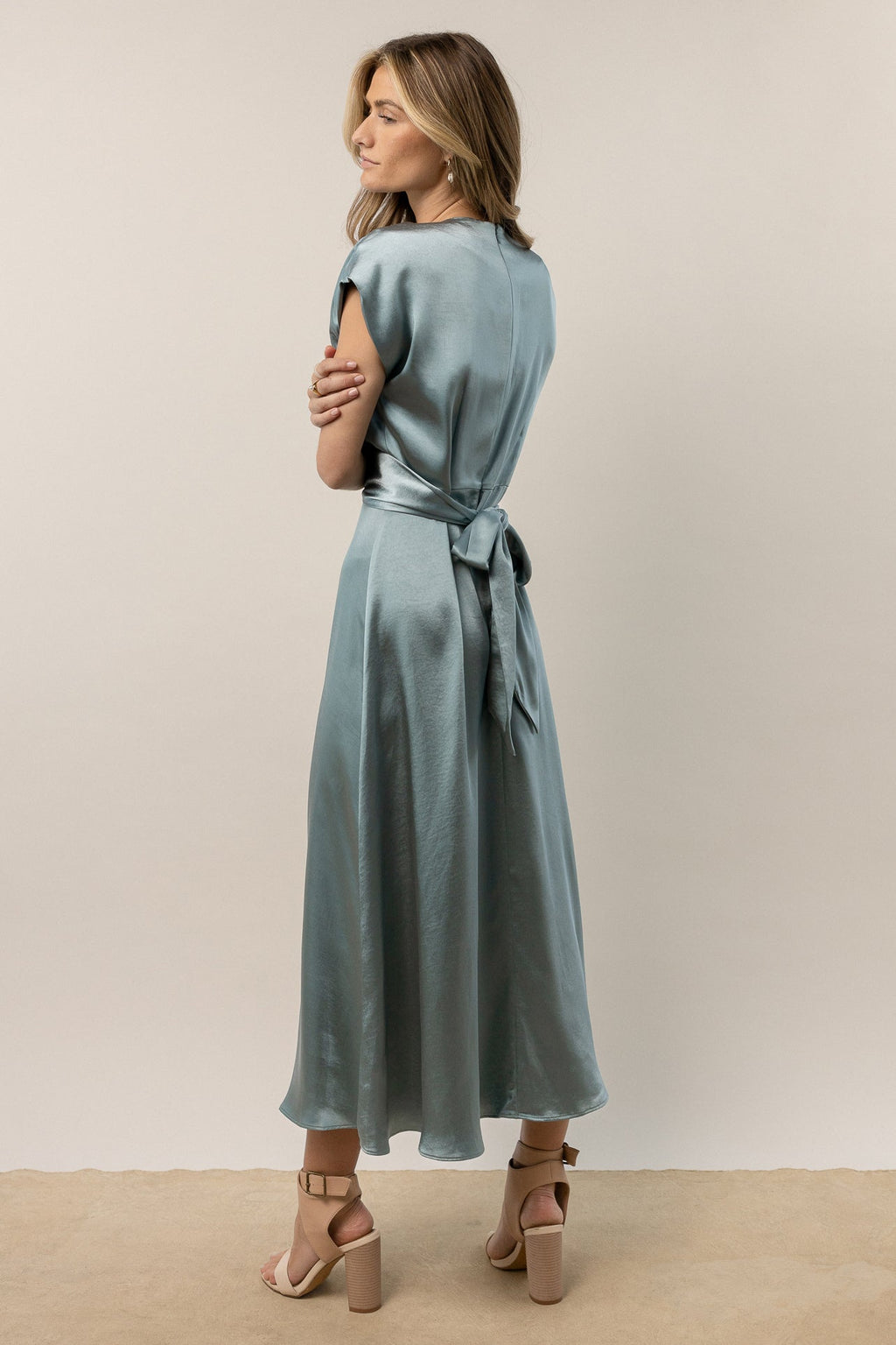 Rosalind Midi Dress in Blue - FINAL SALE
