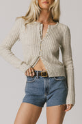 oatmeal knit cardigan