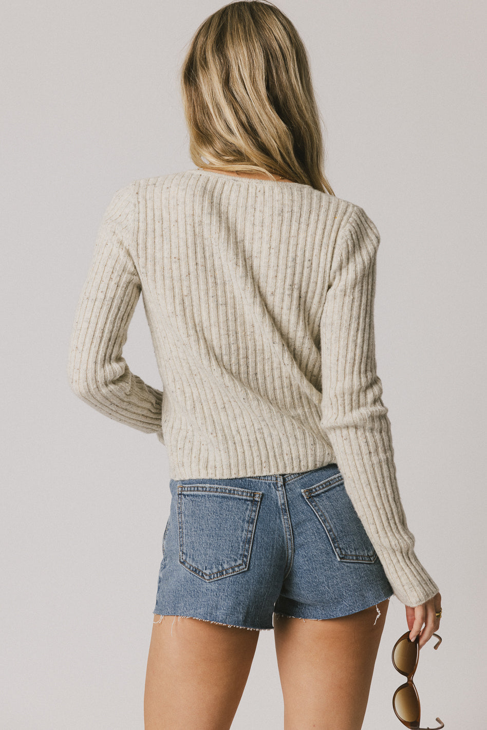 Hellen Knit Cardigan in Oatmeal