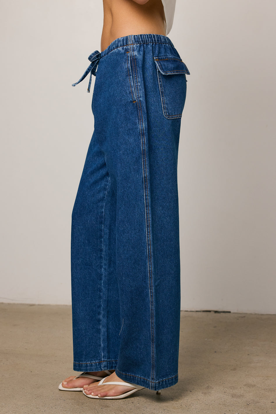 Lena Oversized Denim Pants - FINAL SALE