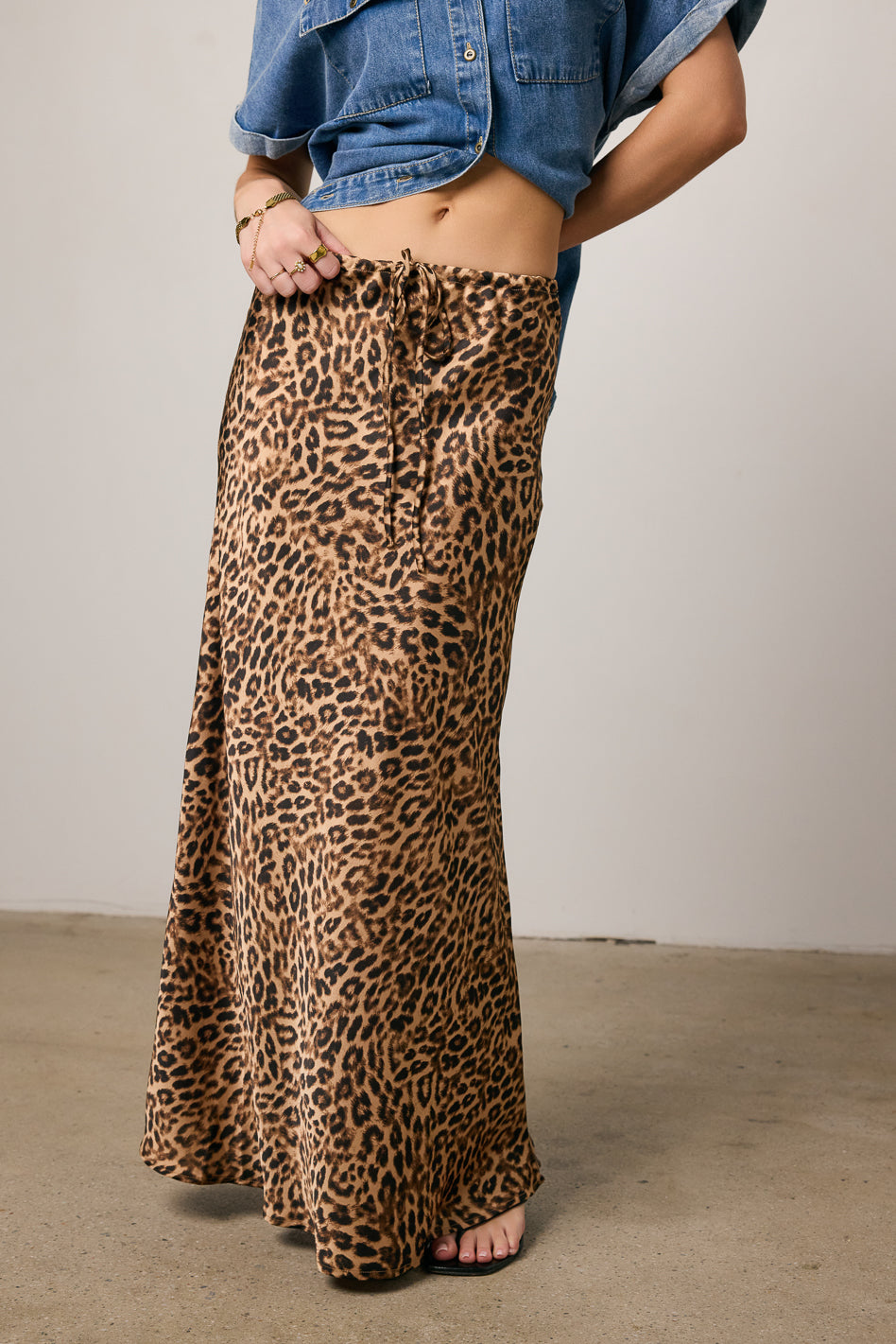 satin maxi skirt