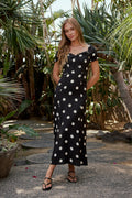 black and white polka dot dress 