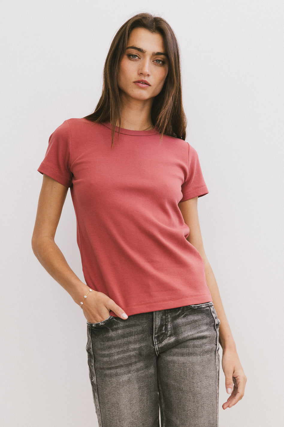 T-Shirt in Berry