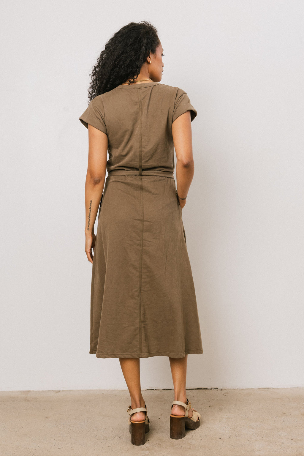 Saxton Maxi Dress in Olive - FINAL SALE