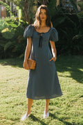 Gingham Midi Dress