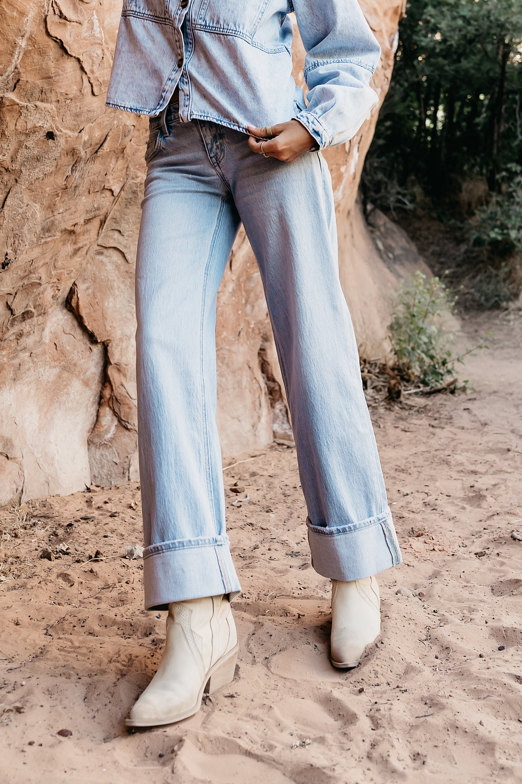 Marcia Cuffed Baggy Jeans