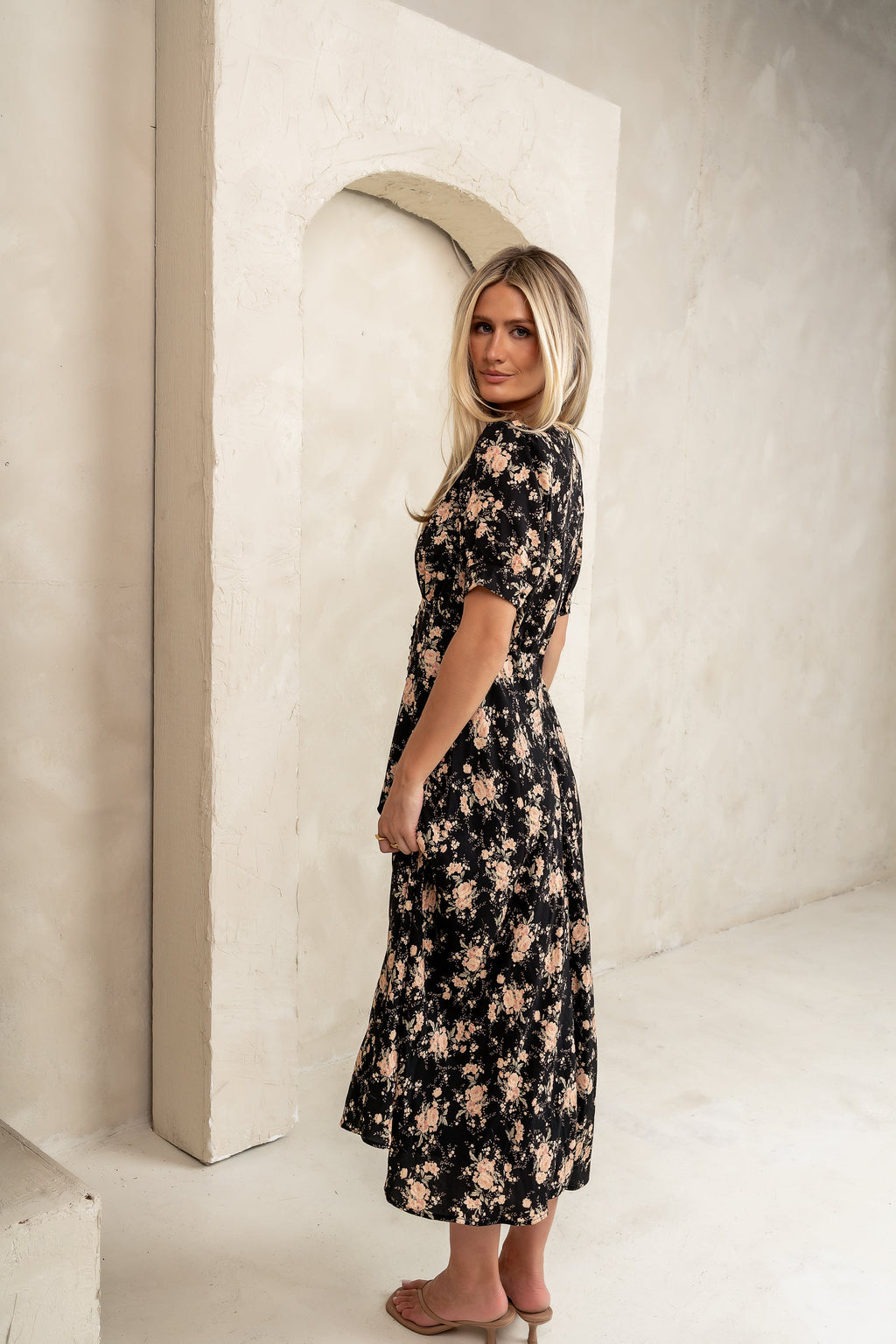 Jolie Floral Midi Dress
