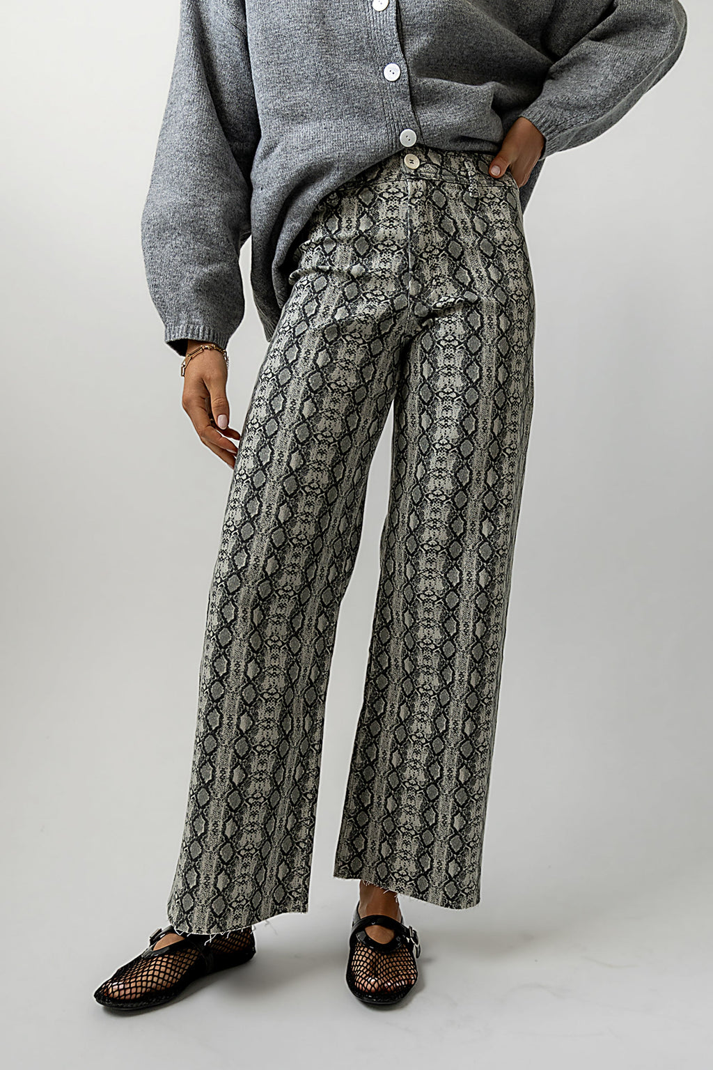 Brynn Snake Print Pants - FINAL SALE