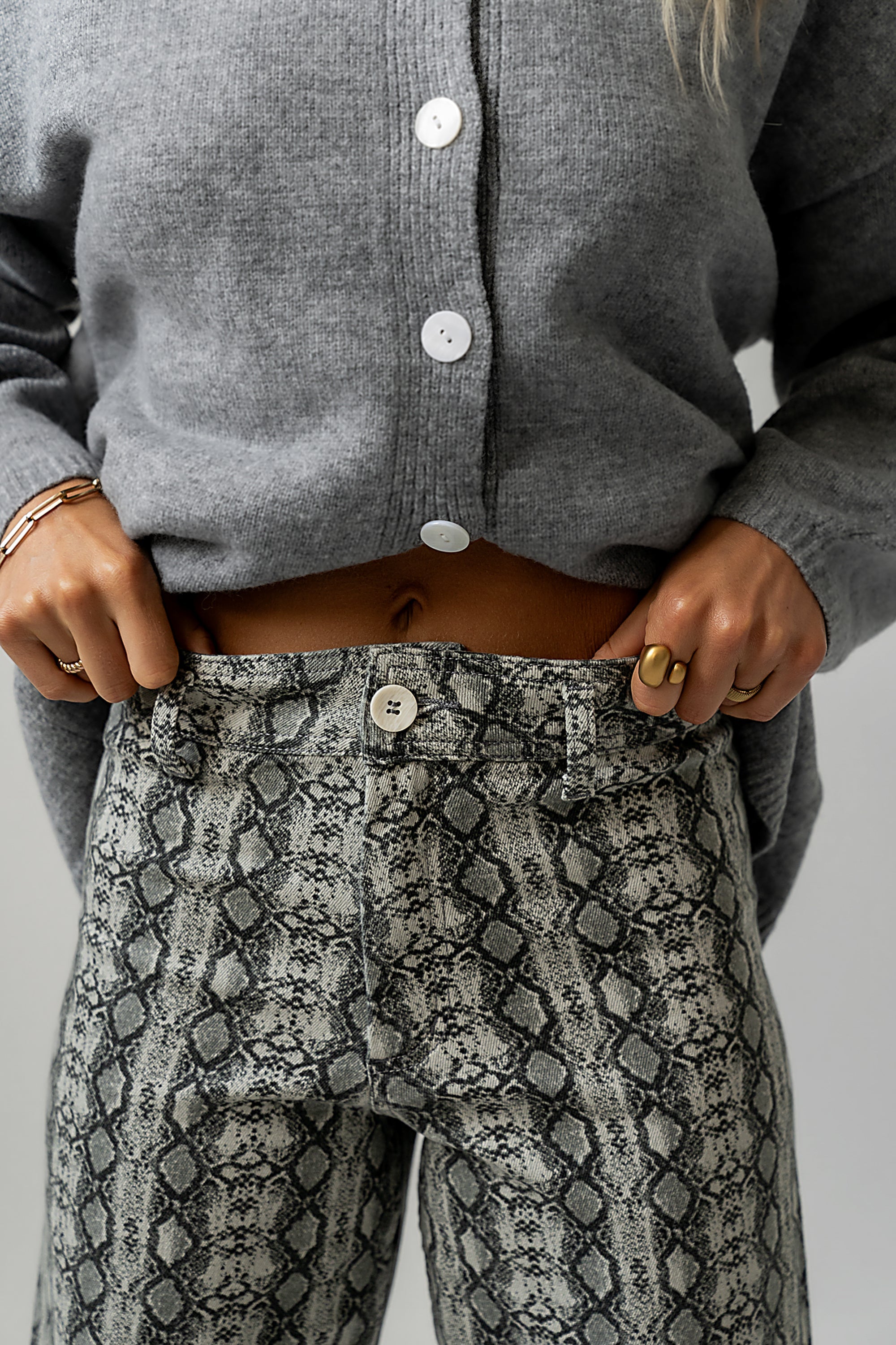 Brynn Snake Print Pants - FINAL SALE