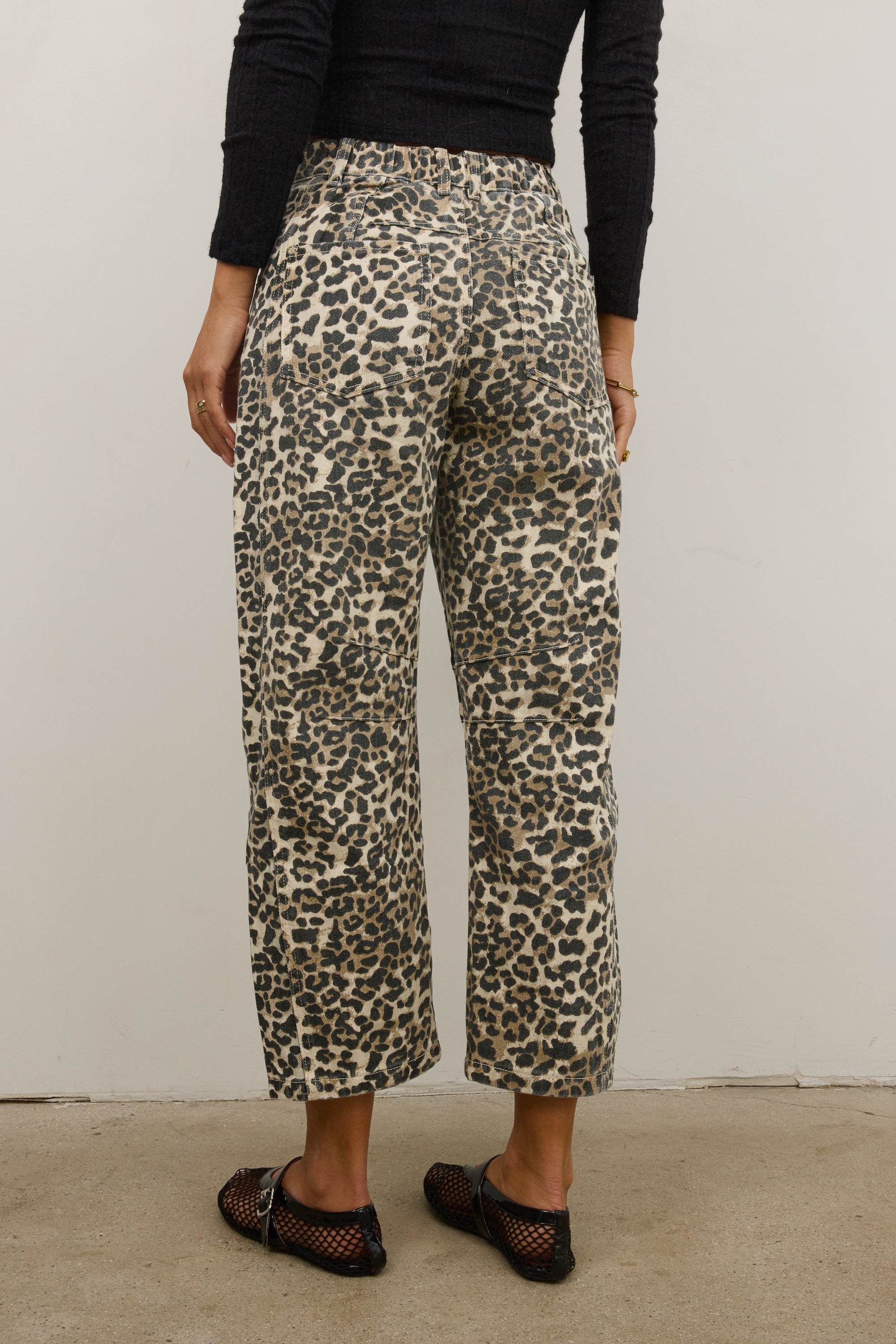 Lisette Barrel Jean in Leopard - FINAL SALE