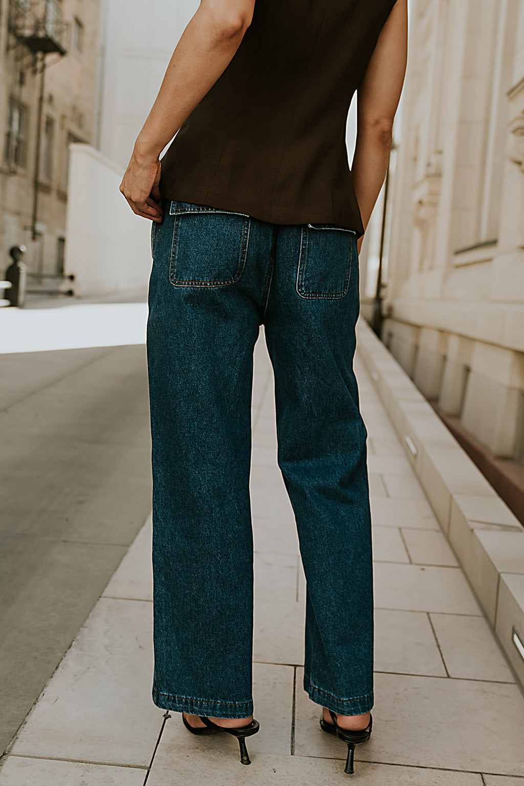 Lena Oversized Denim Pants - FINAL SALE