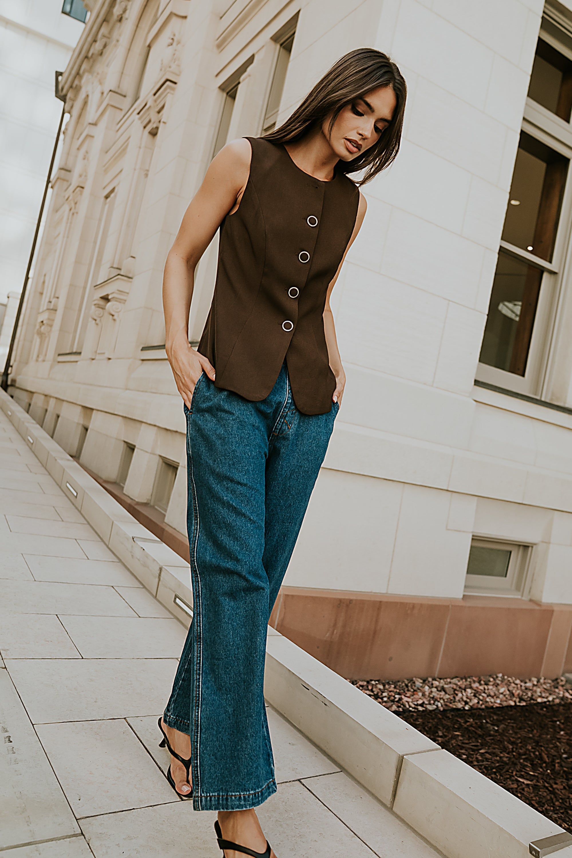 Lena Oversized Denim Pants - FINAL SALE