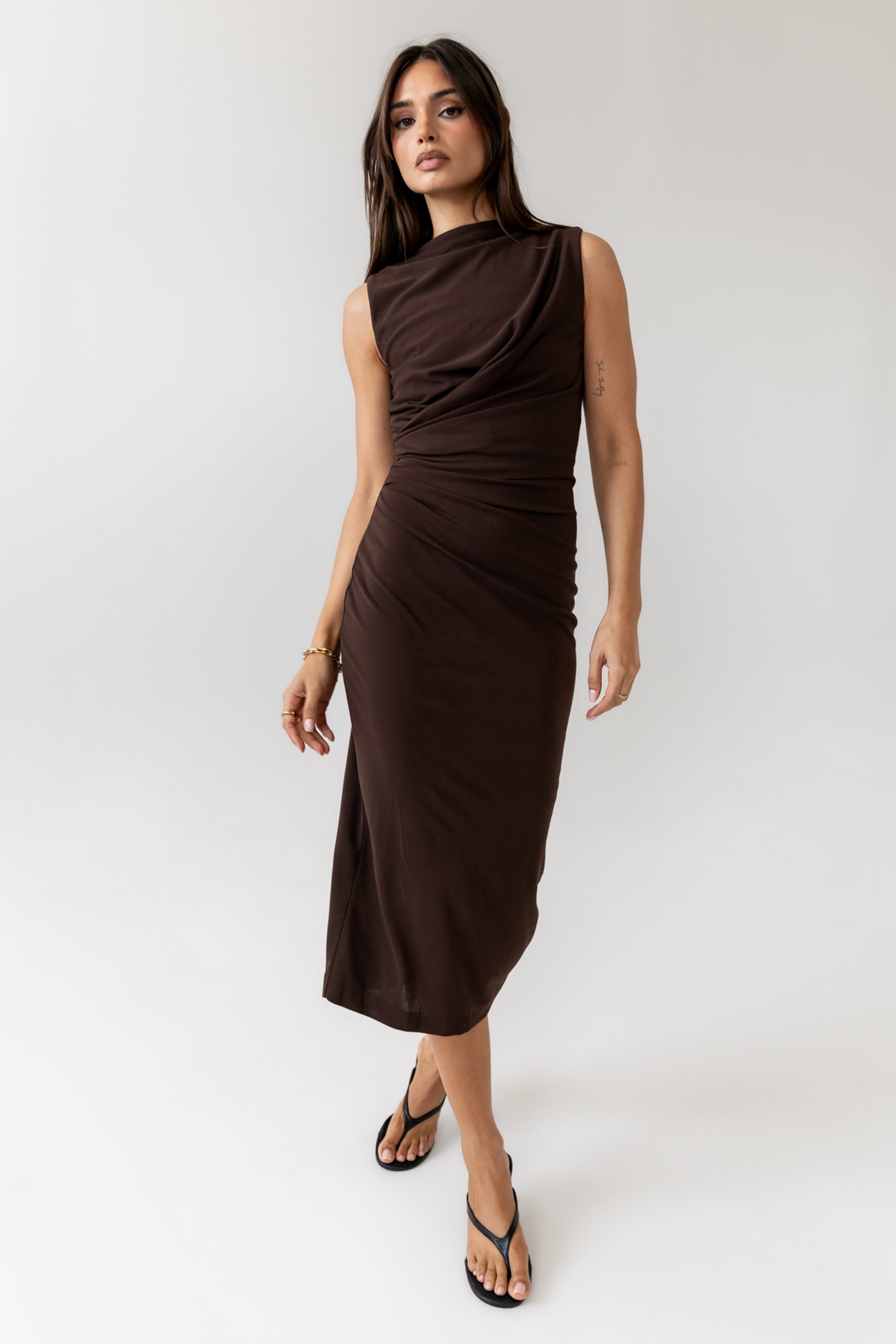 Aisla Ruched Maxi Dress