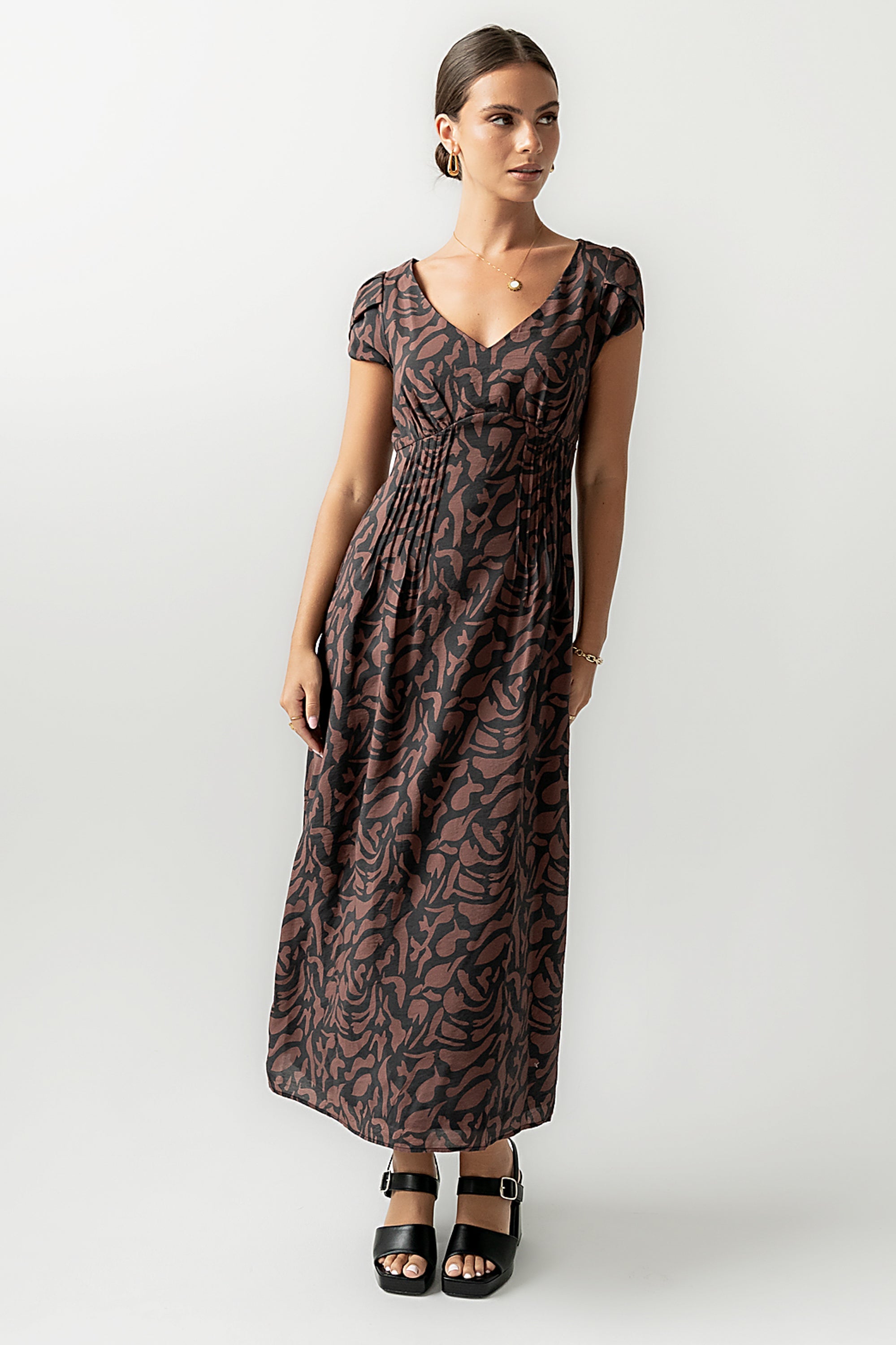 Kennedy Abstract Maxi Dress - FINAL SALE