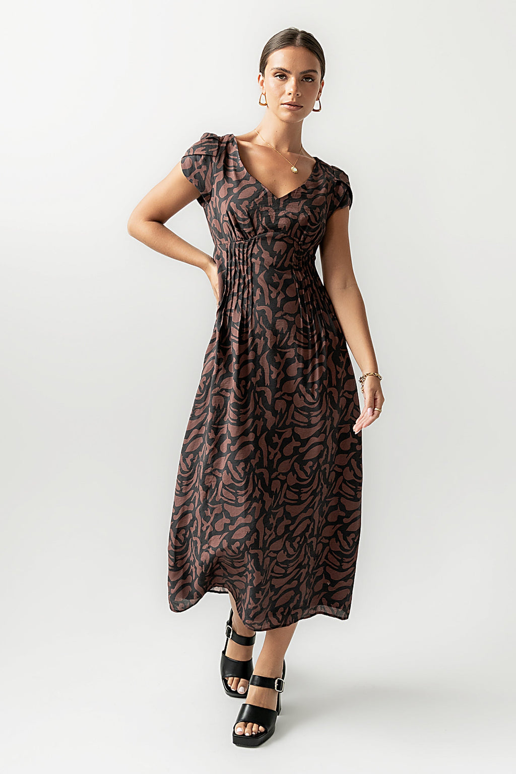 Kennedy Abstract Maxi Dress - FINAL SALE