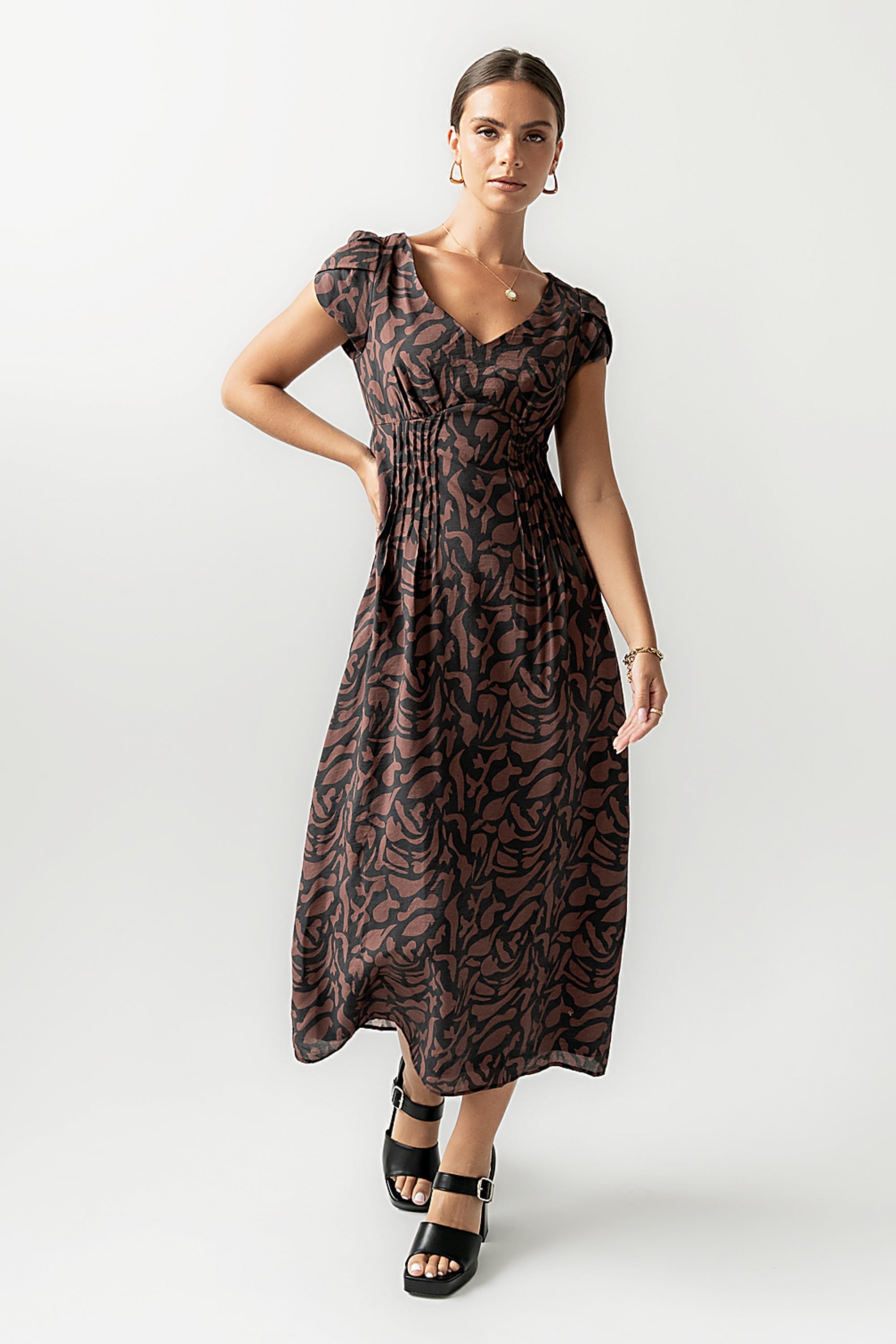 Kennedy Abstract Maxi Dress - FINAL SALE