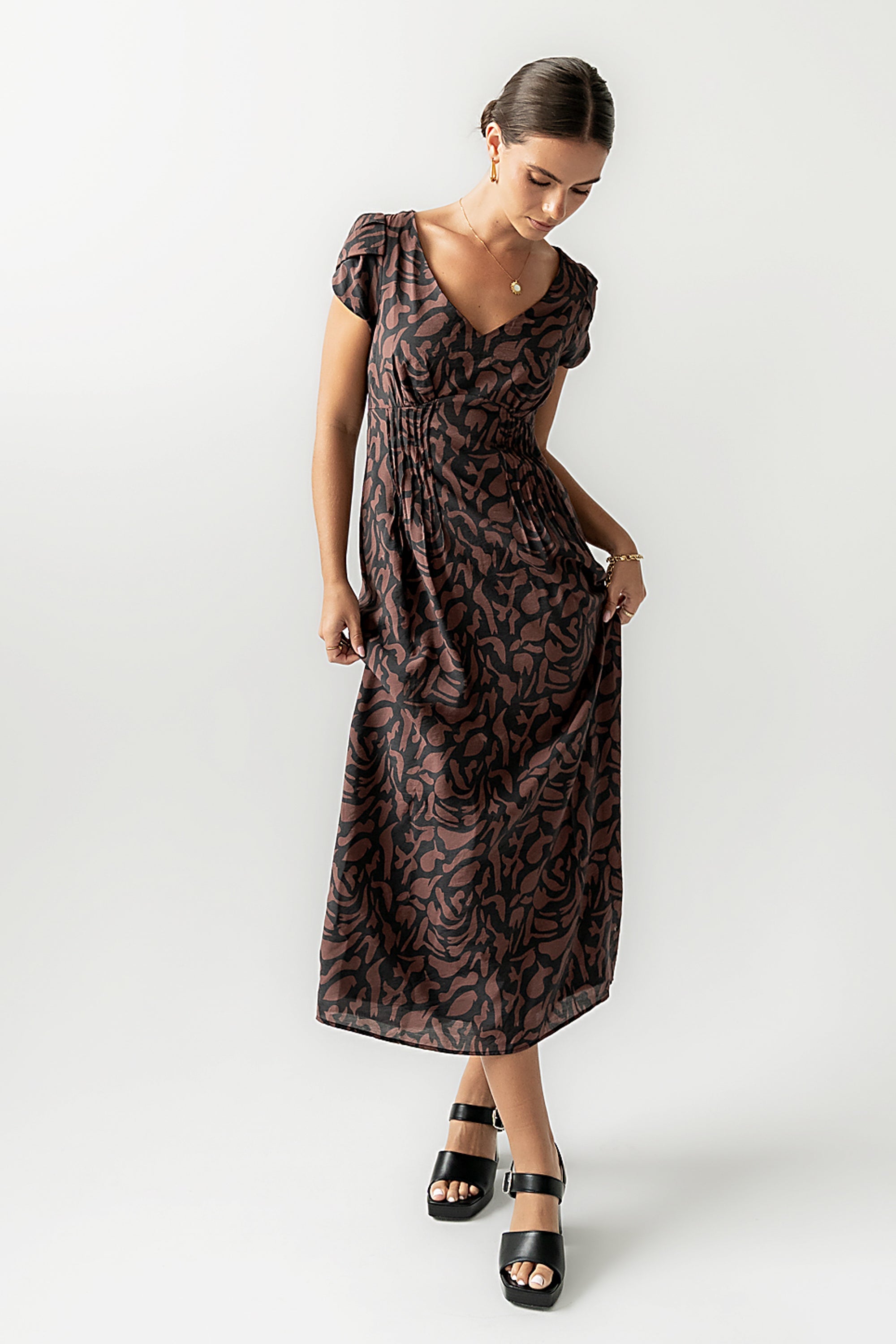 Kennedy Abstract Maxi Dress - FINAL SALE