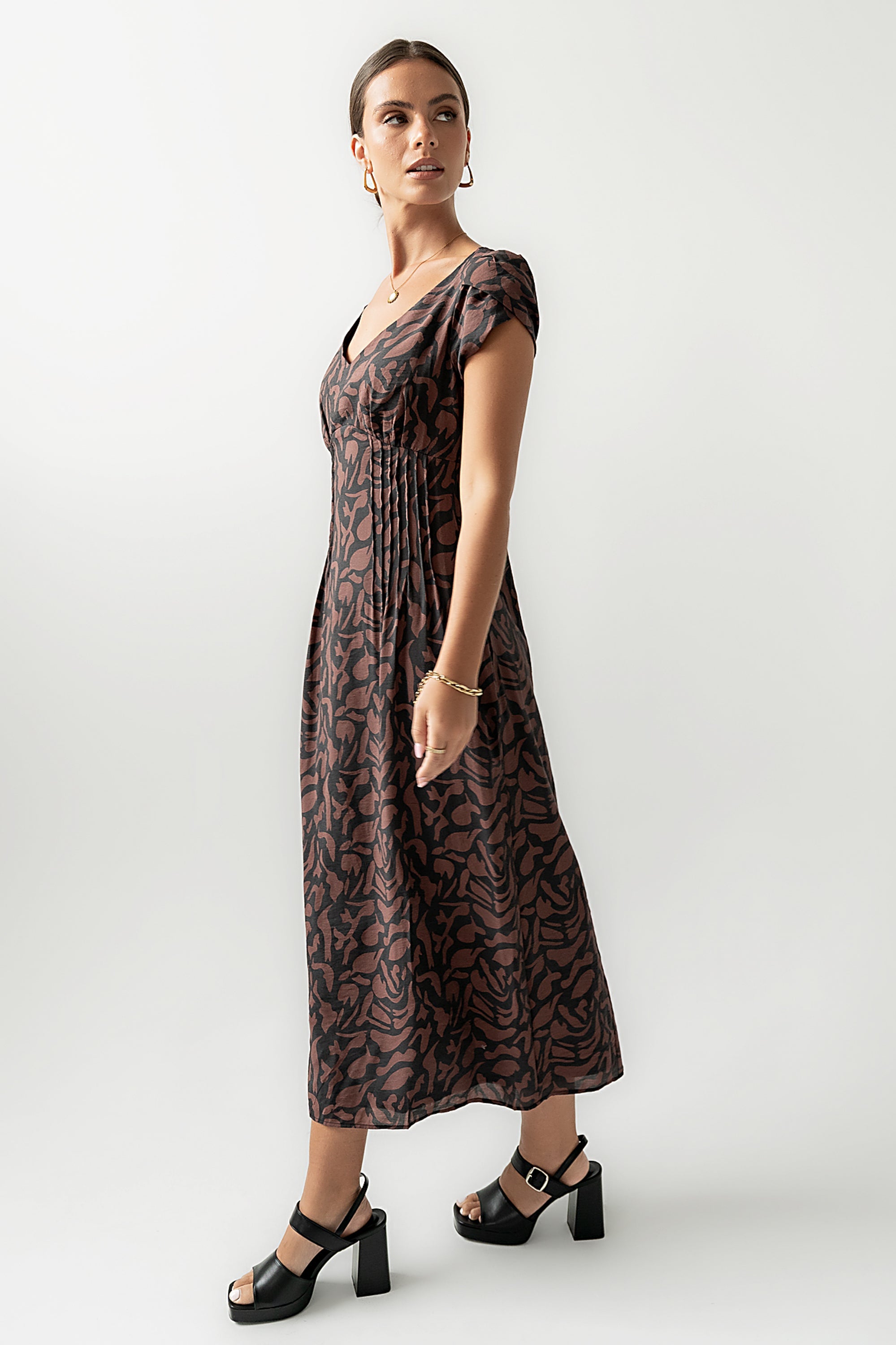 Kennedy Abstract Maxi Dress - FINAL SALE