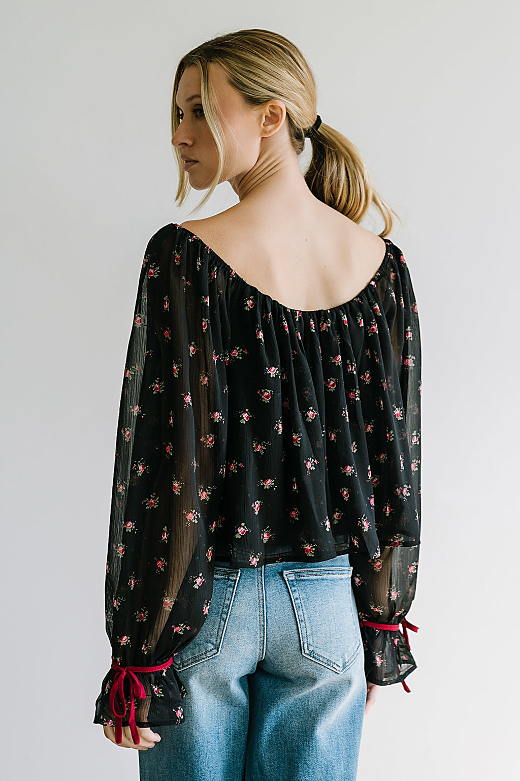 Mateo Floral Crinkle Blouse - FINAL SALE