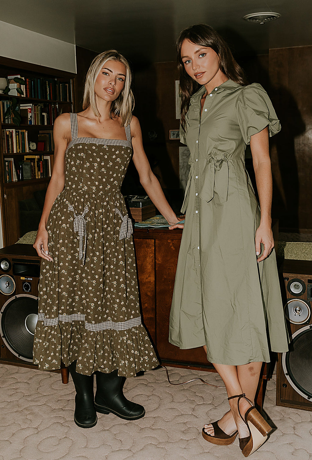 Terry Collared Midi Dress - FINAL SALE