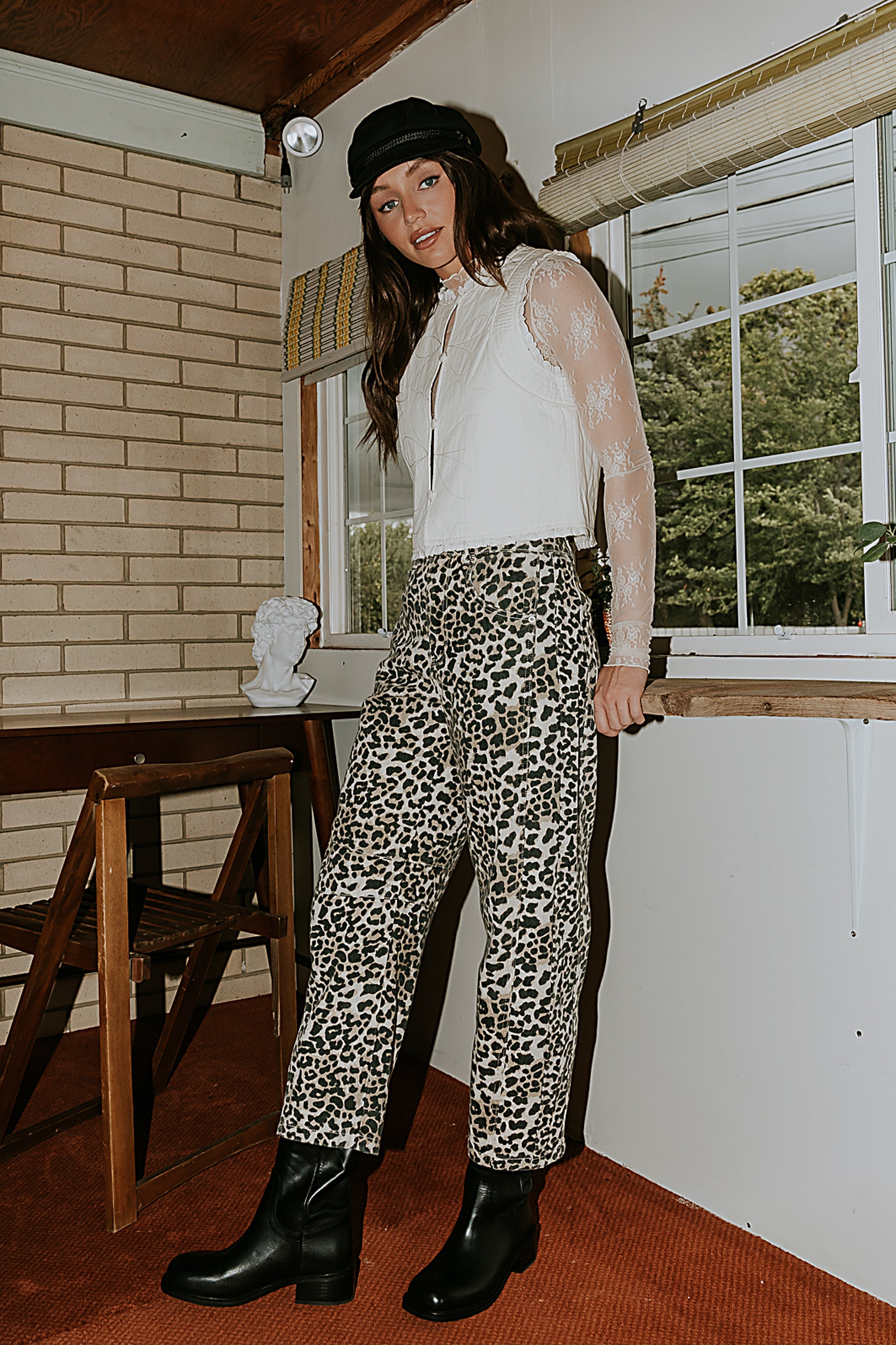 Lisette Barrel Jean in Leopard - FINAL SALE