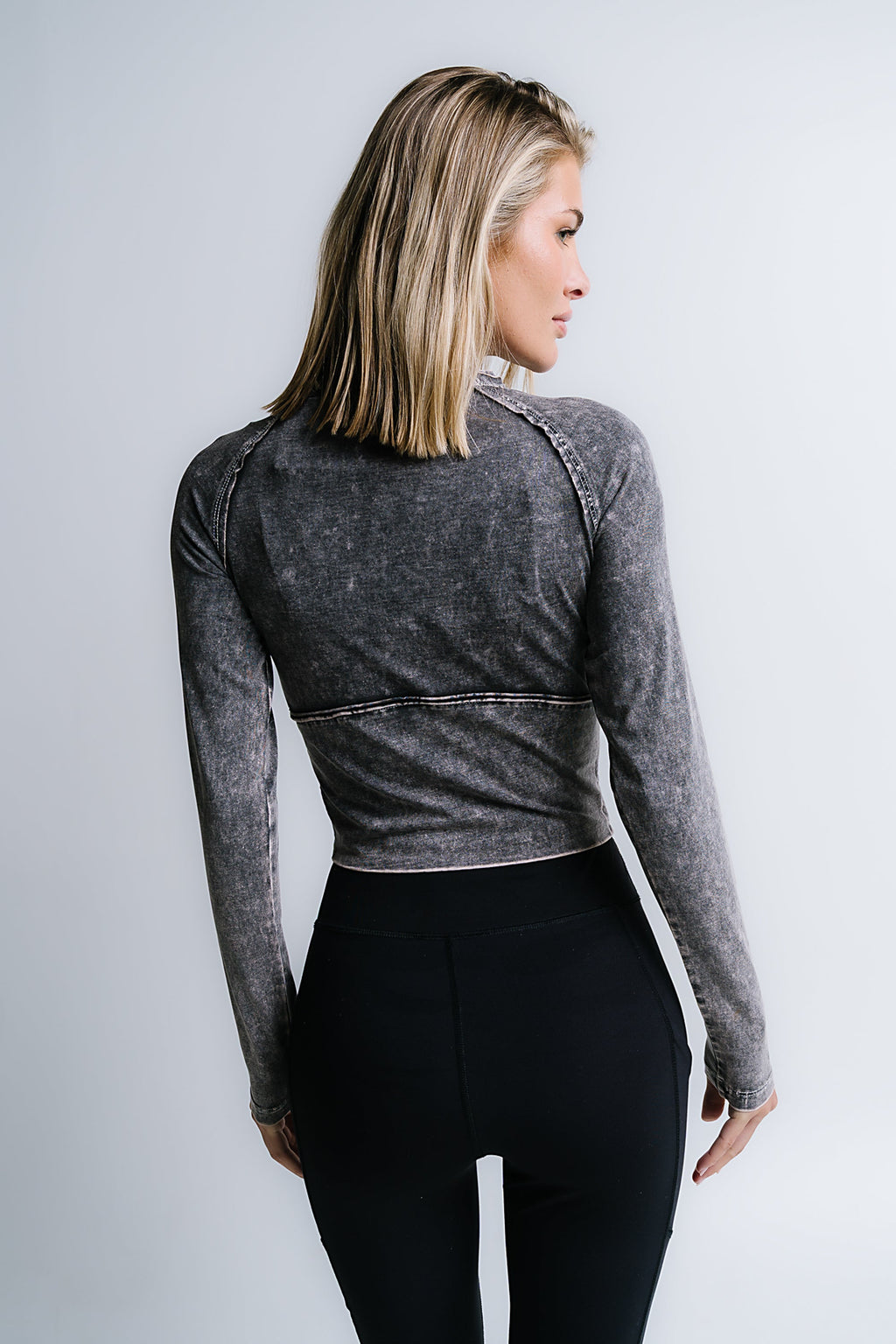Louise Fitted Top in Black