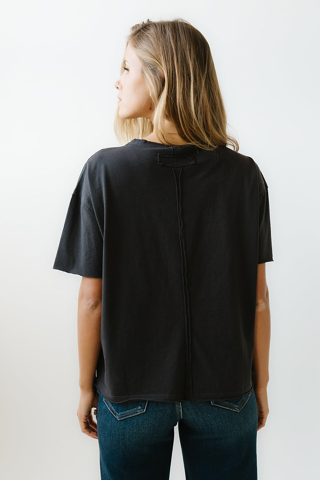 Abby Oversized Tee in Black