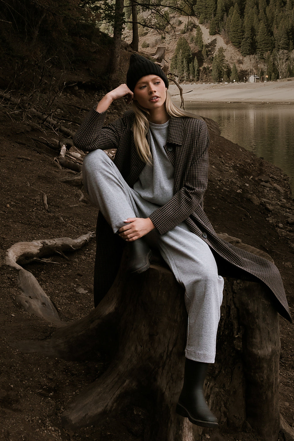 Benji Barrel Sweatpants in Grey