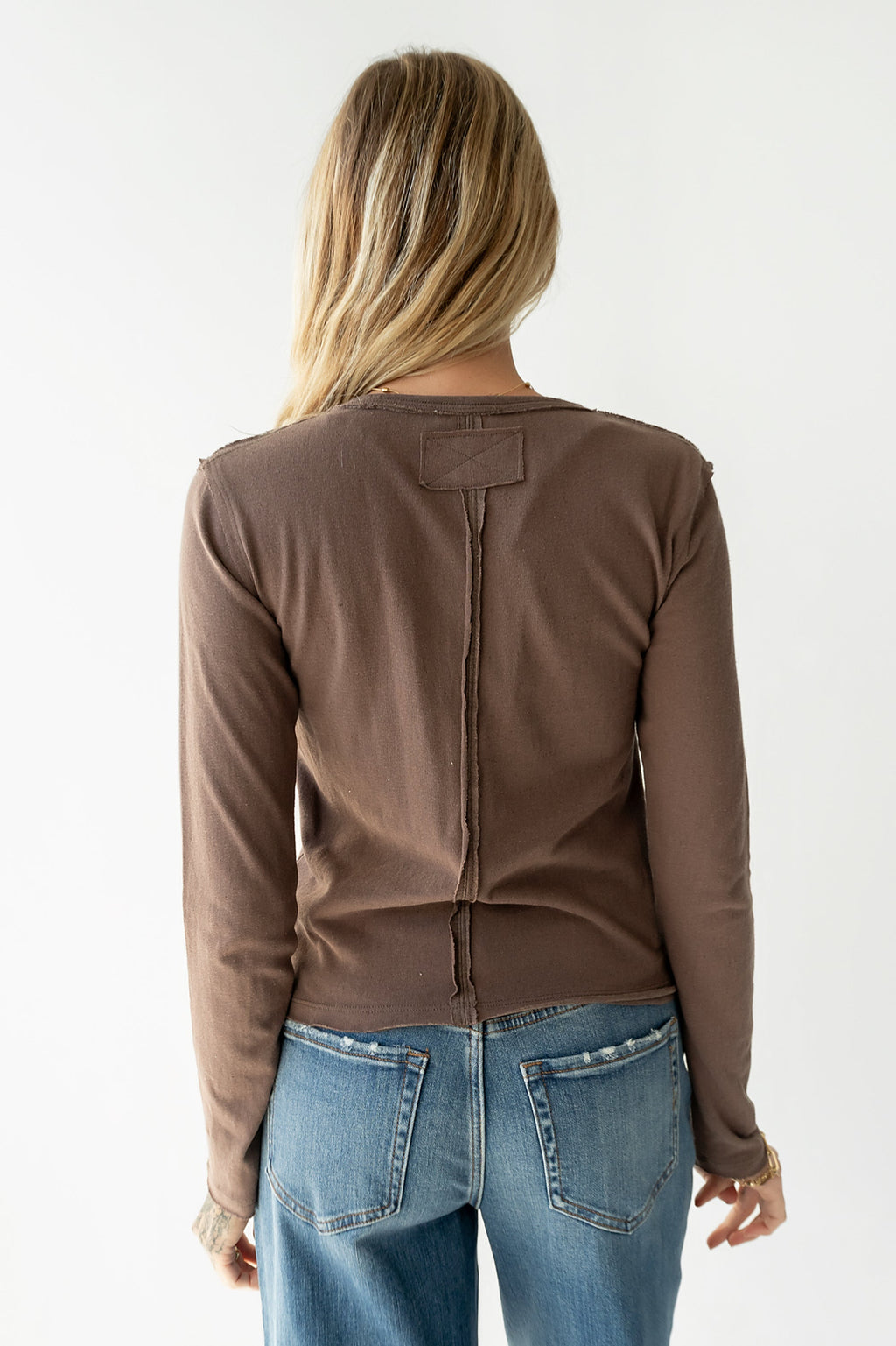 Janie Knit Top in Brown