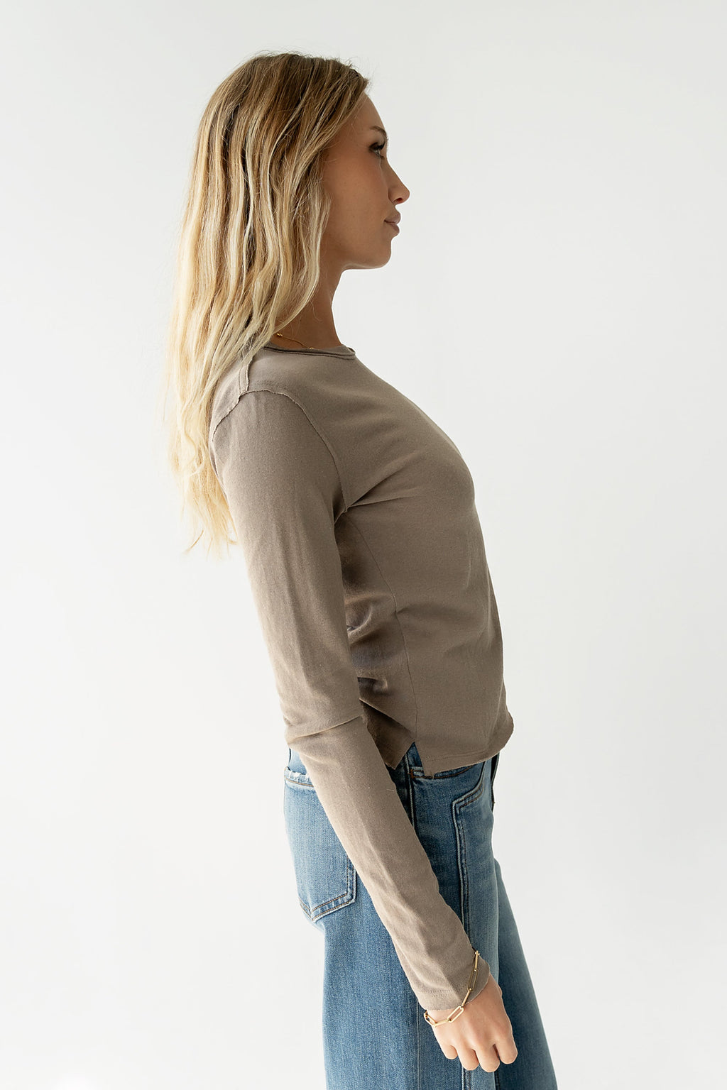 Janie Knit Top in Taupe