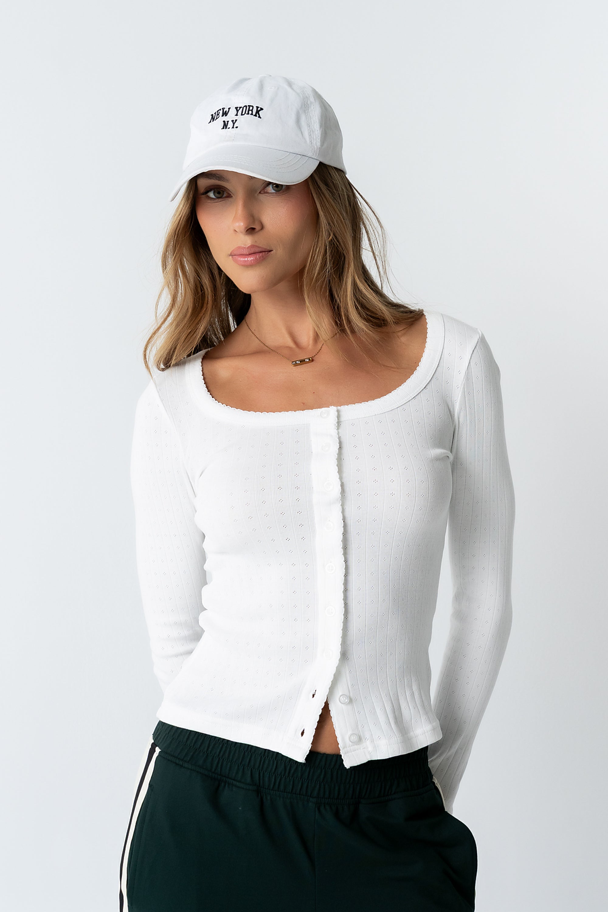 Pura Knit Top in White