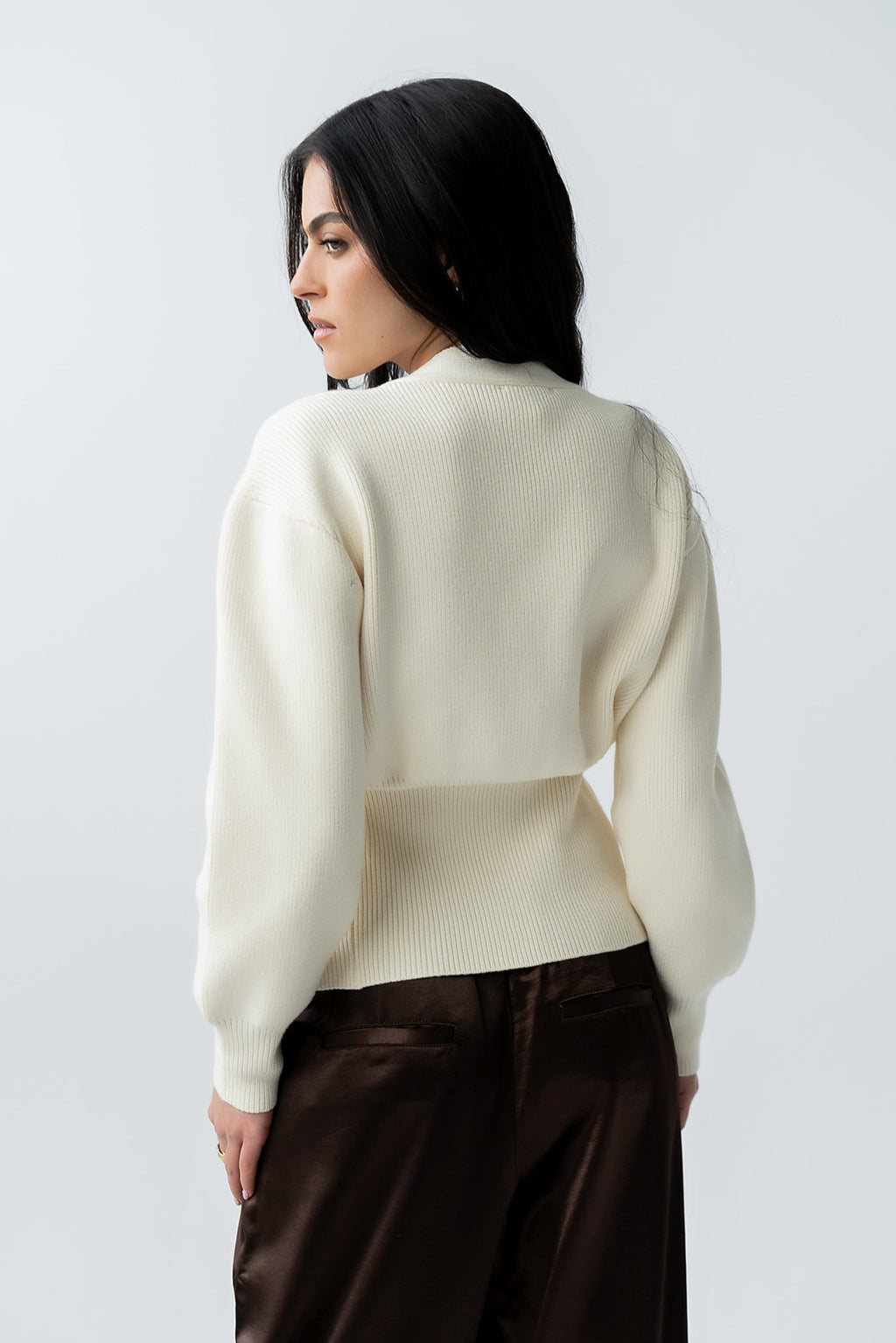 Minnie Knit Cardigan in Cream