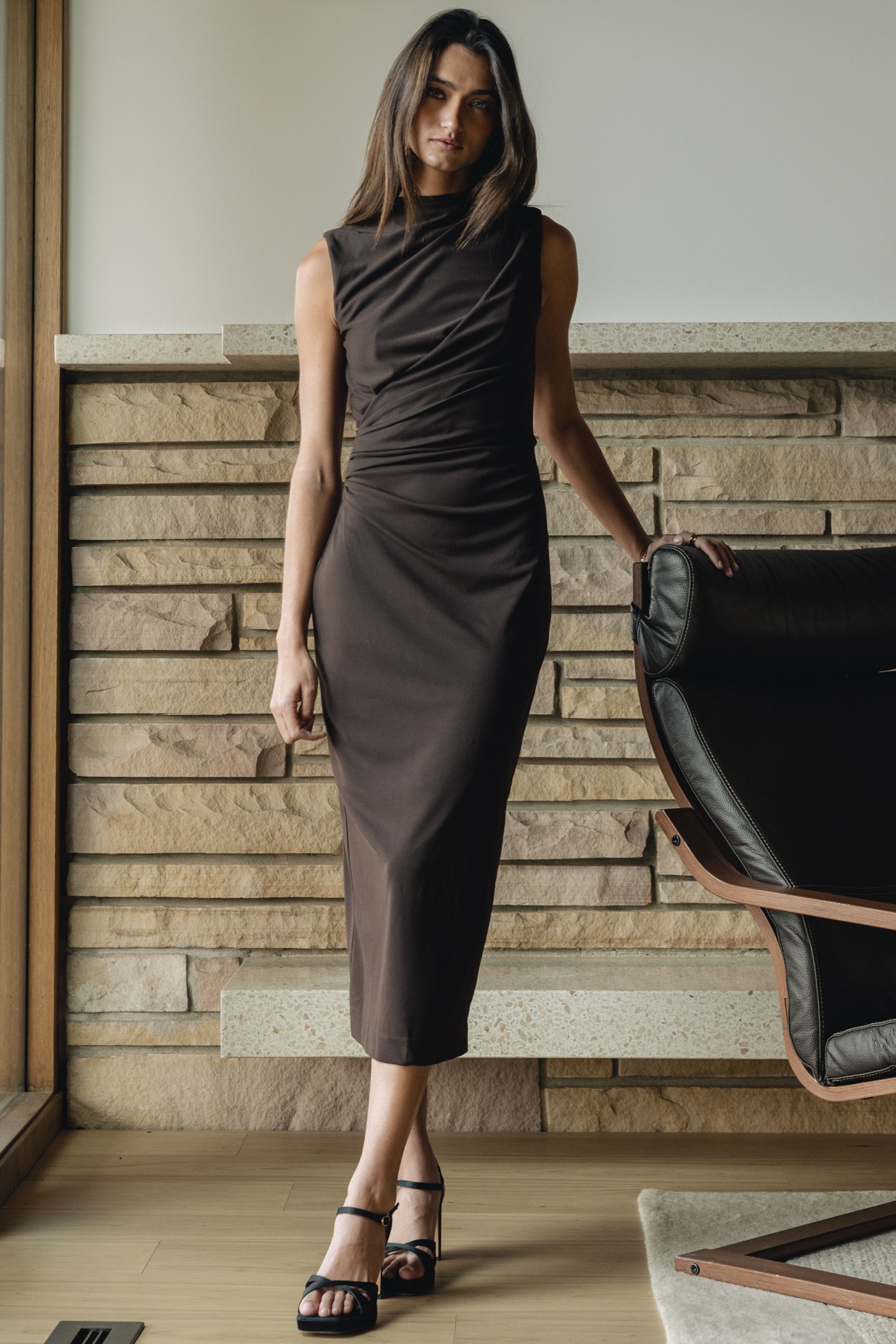 Aisla Ruched Maxi Dress