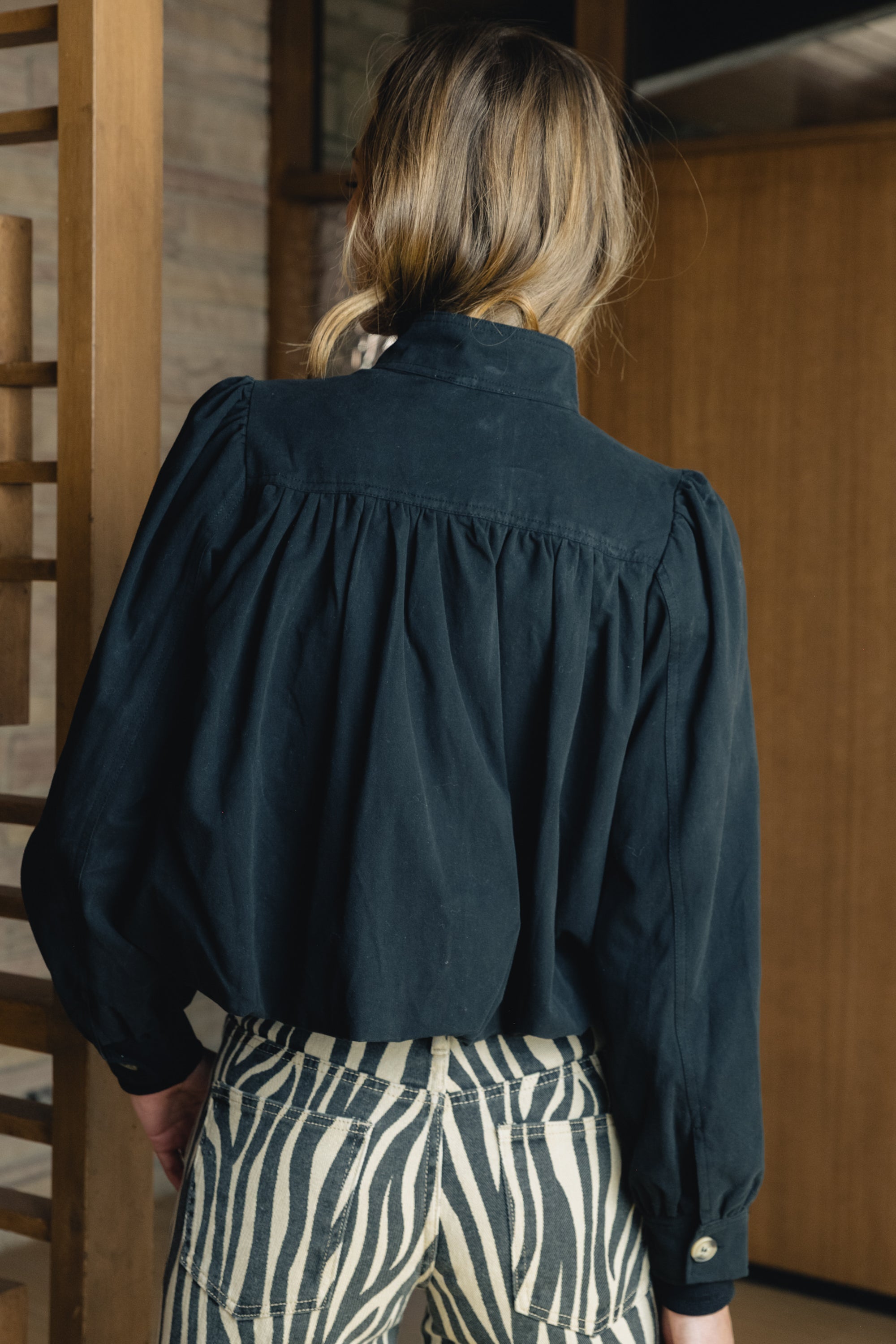Londyn Bubble Jacket in Black - FINAL SALE