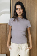 Martha Boatneck Top in Lavender