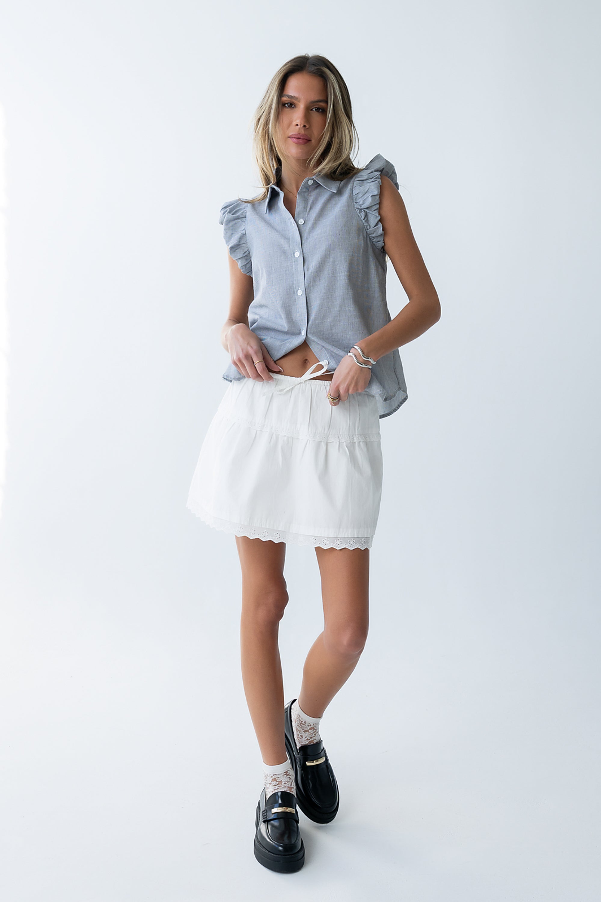 Bernie Striped Button Up