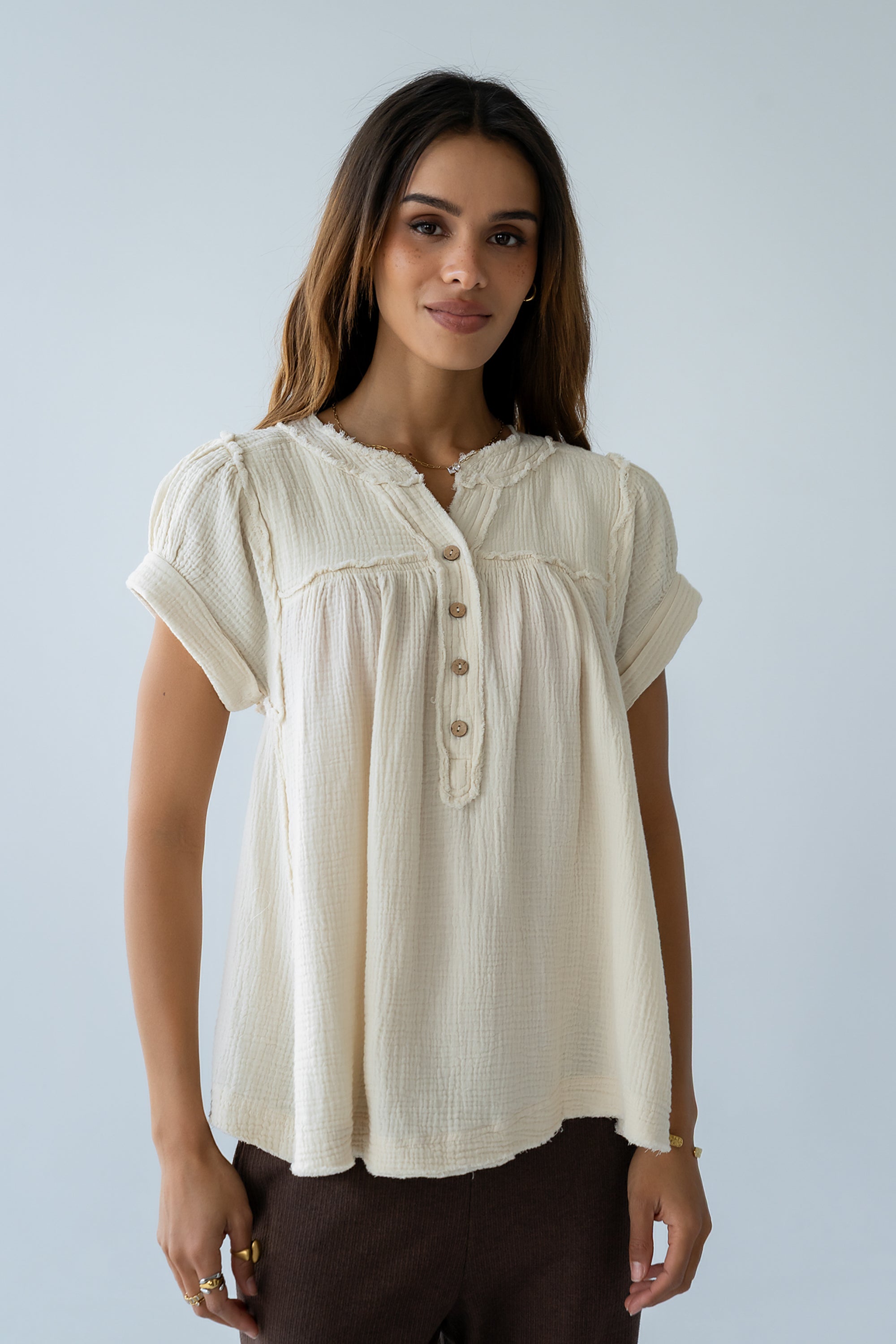 Giana Henley Blouse