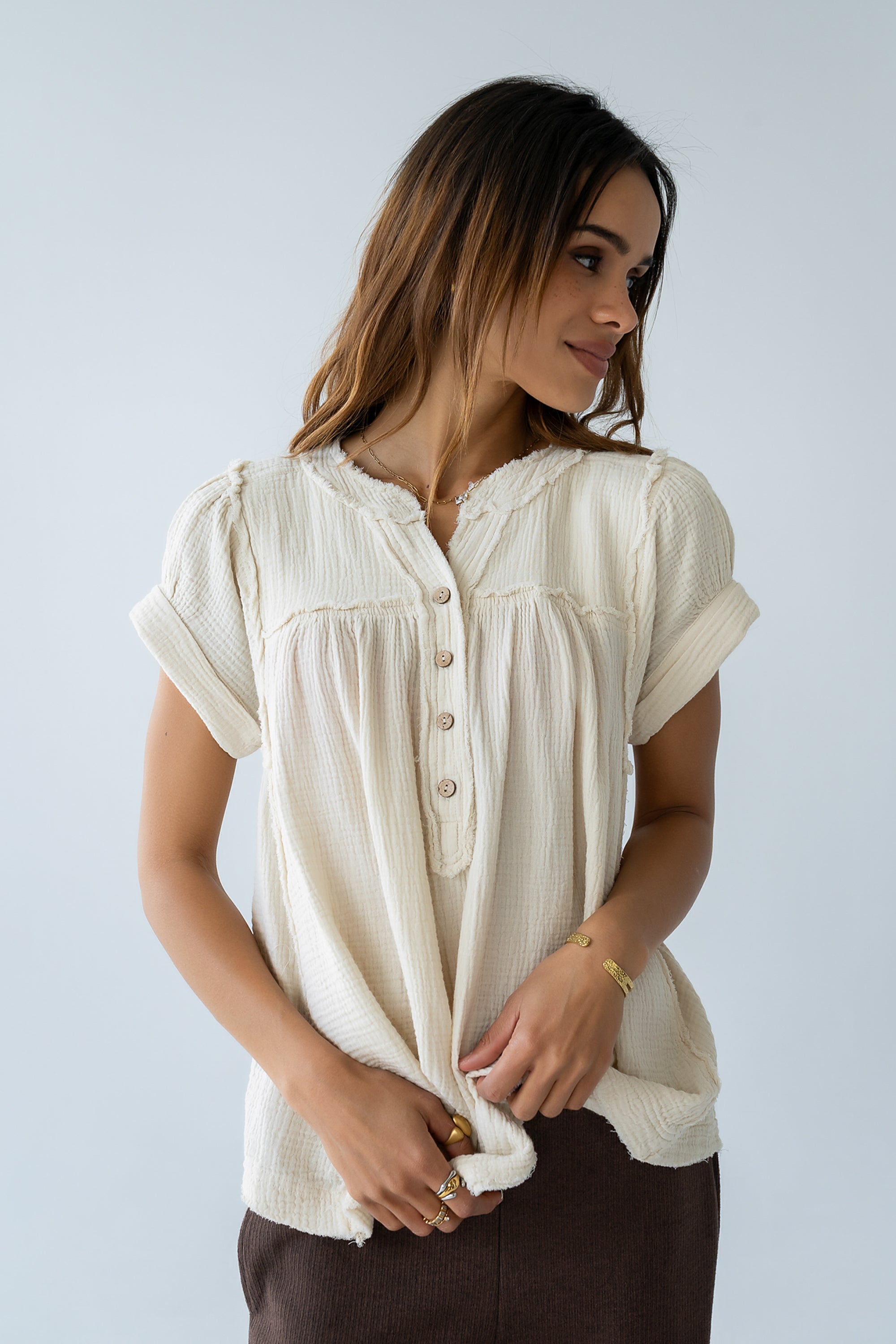 Giana Henley Blouse