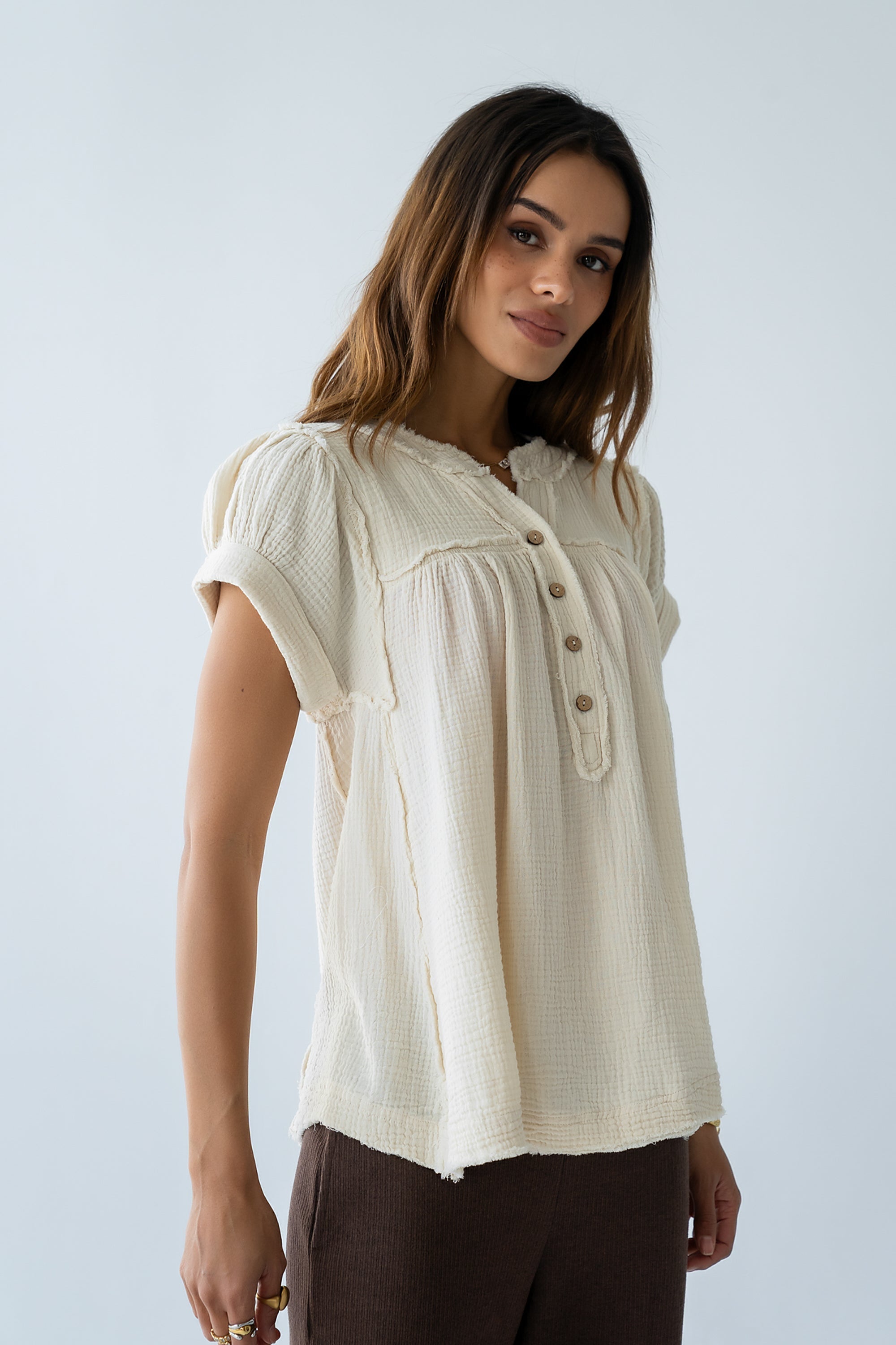 Giana Henley Blouse