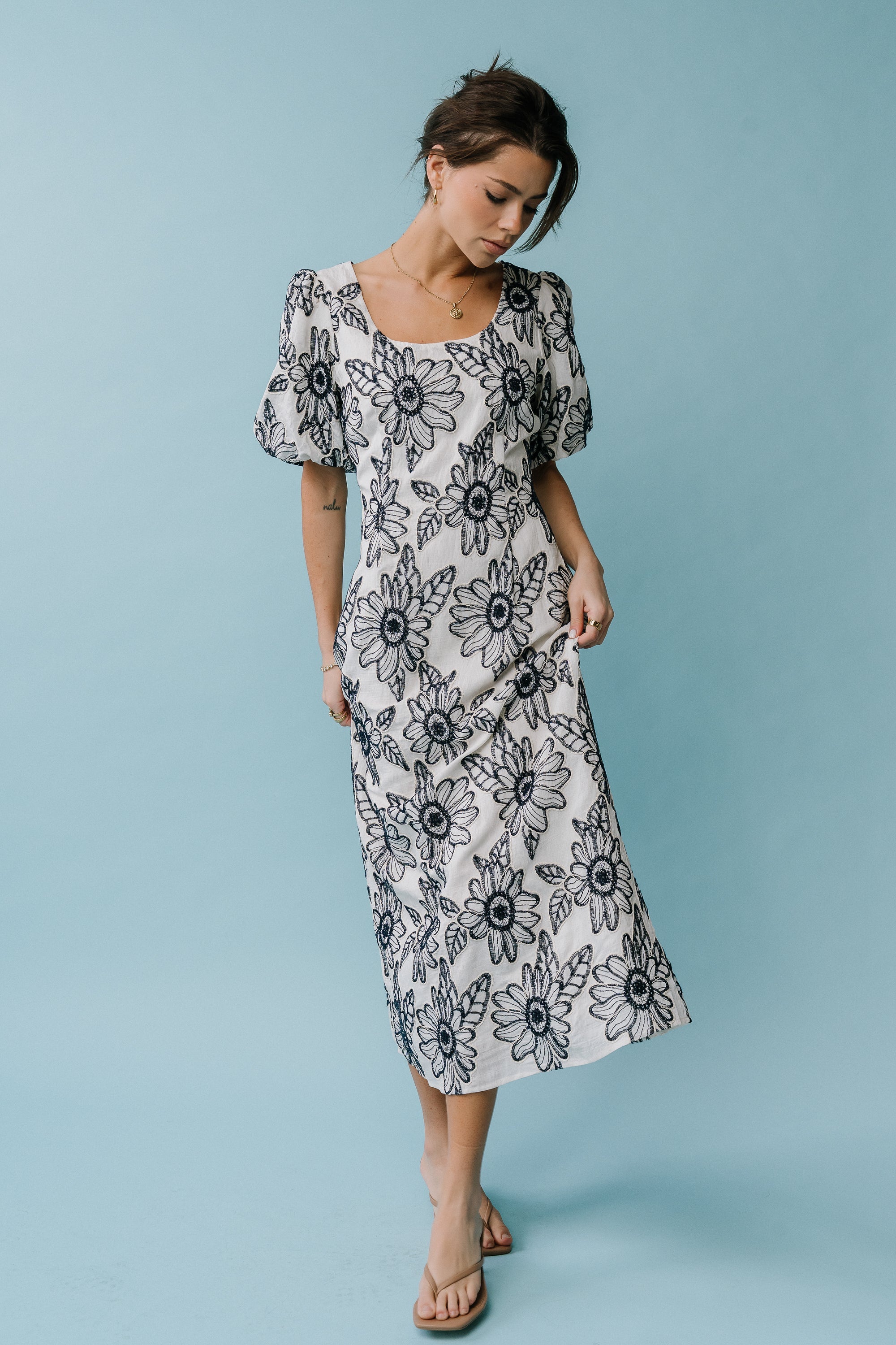 Brielle Embroidered Maxi Dress