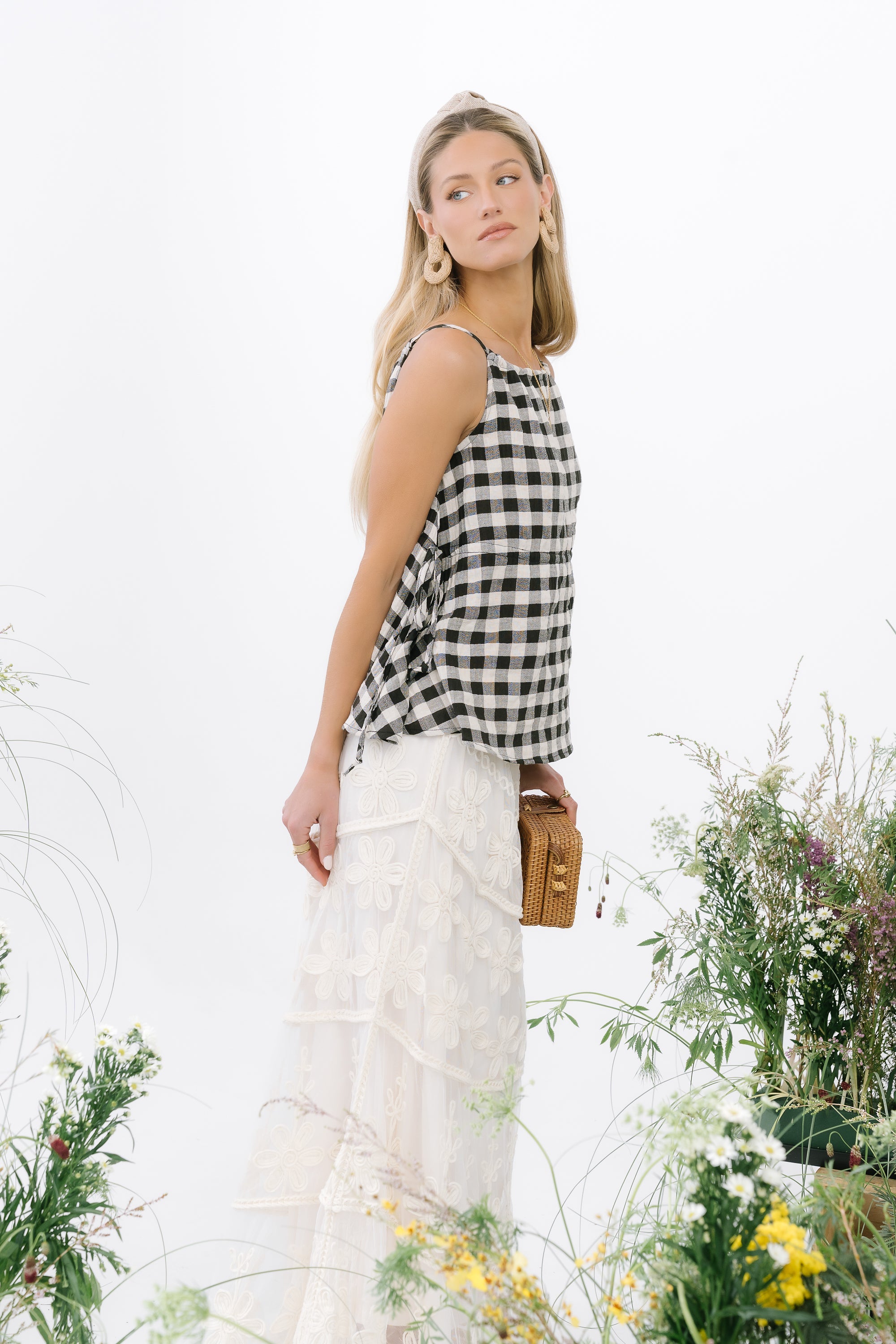 Lily Gingham Tank Top