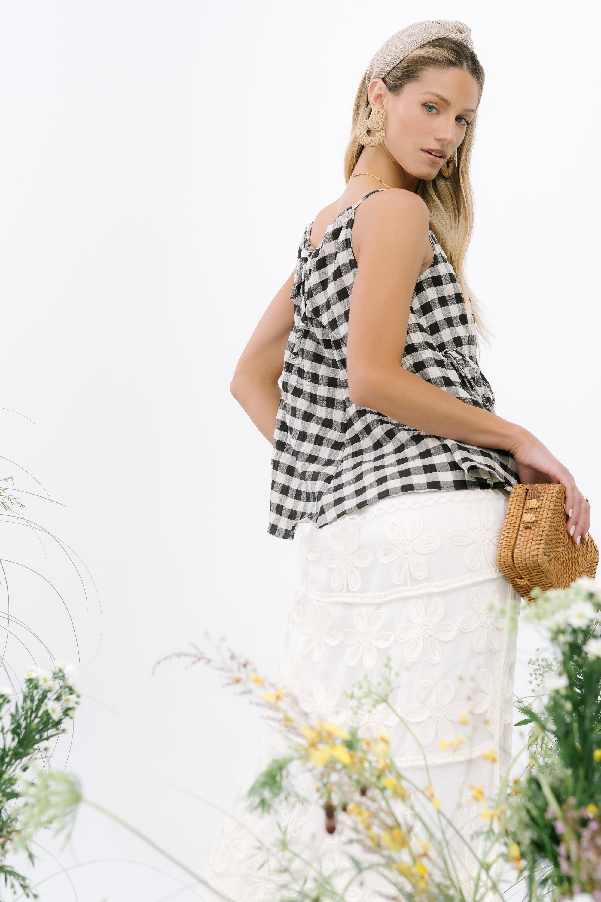 Lily Gingham Tank Top