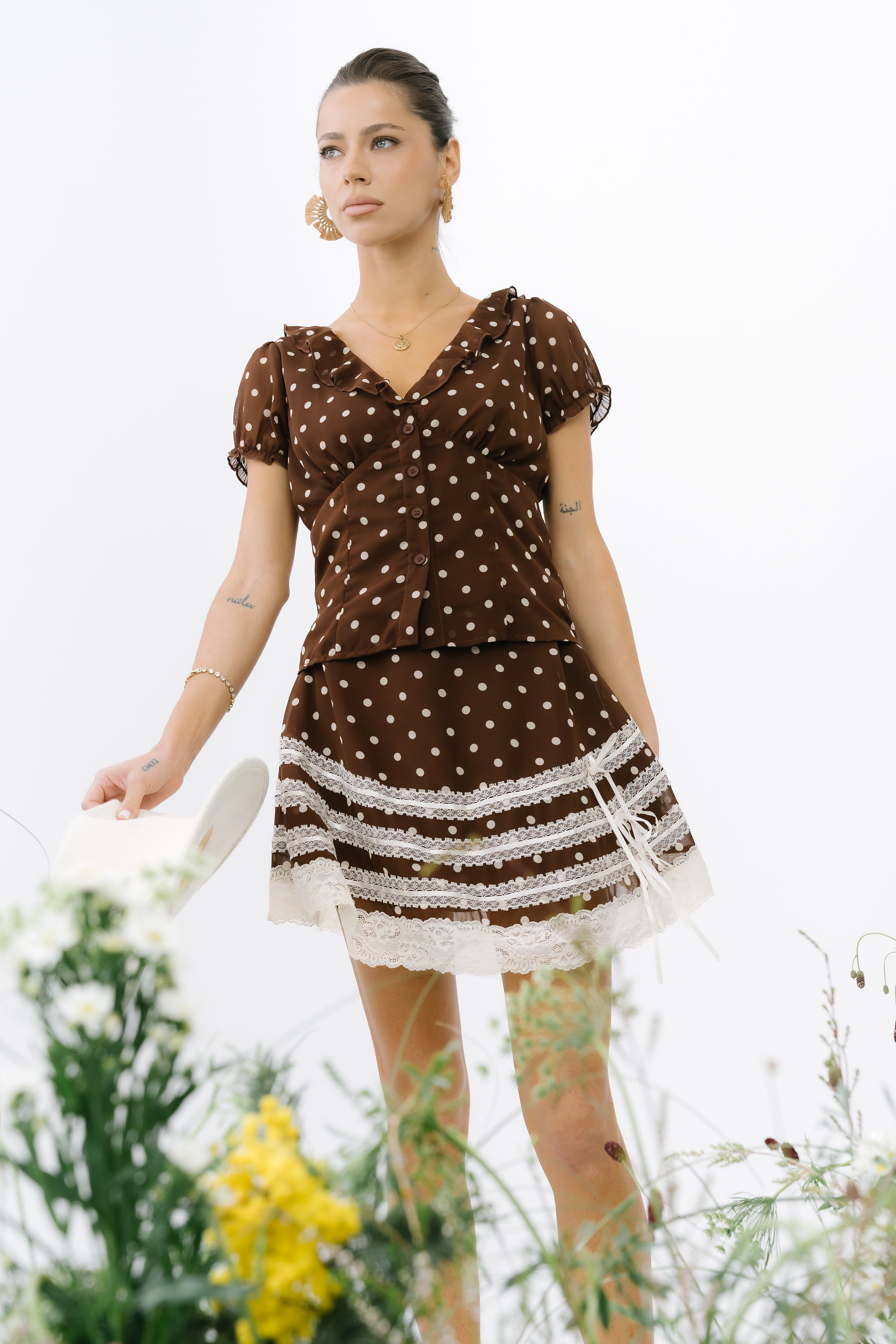 Nacie Polka Dot Blouse