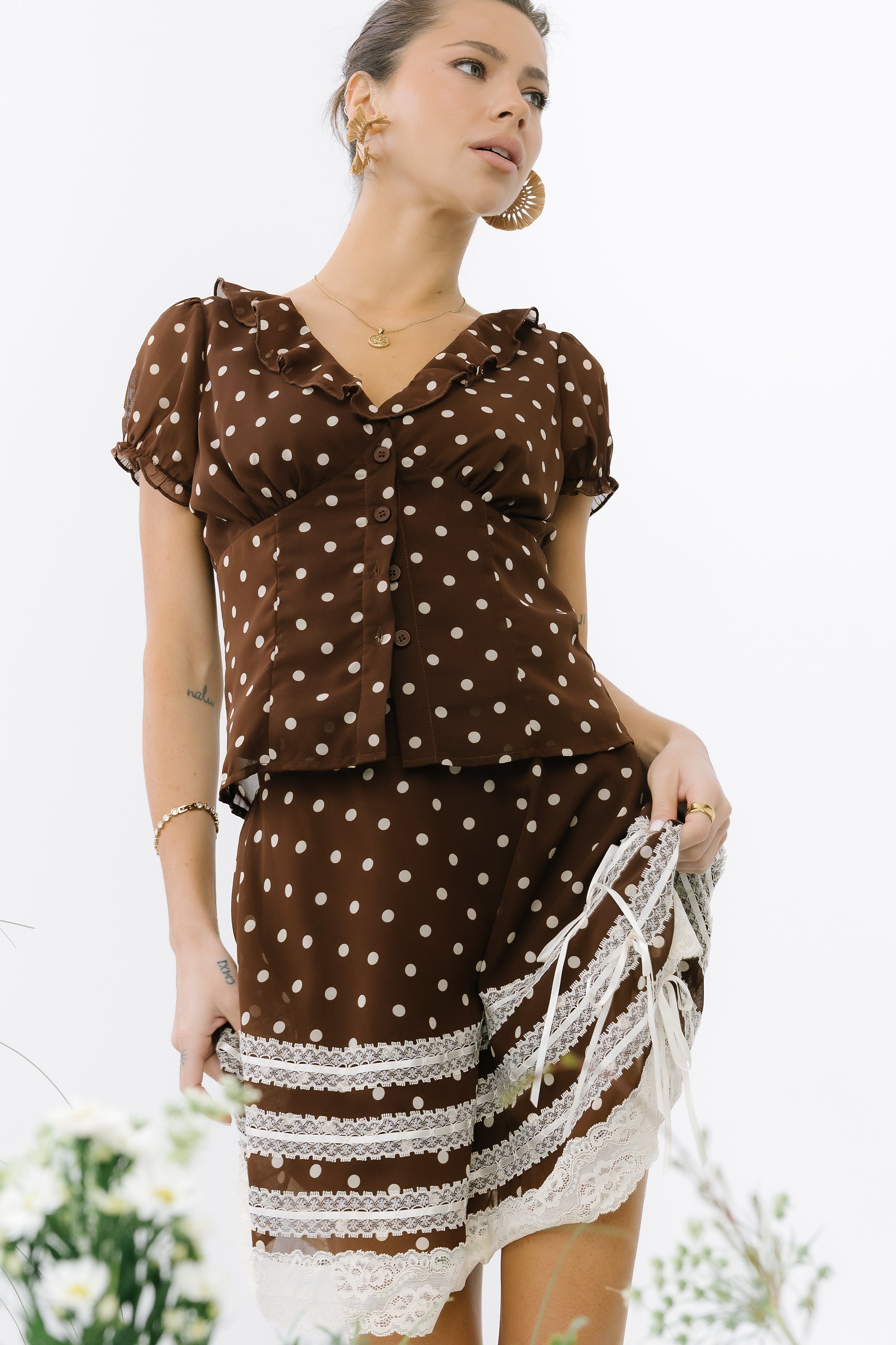 Nacie Polka Dot Blouse