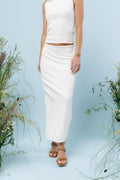Opal Textured Skirt in Ivory