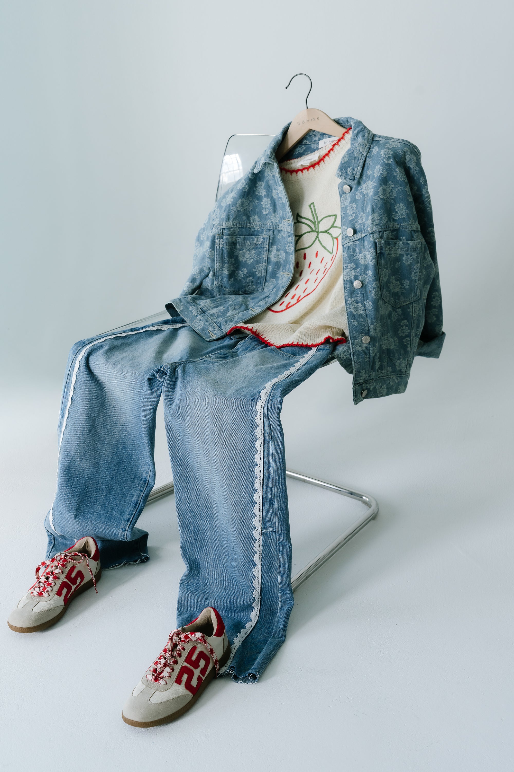 Lainey Floral Denim Jacket