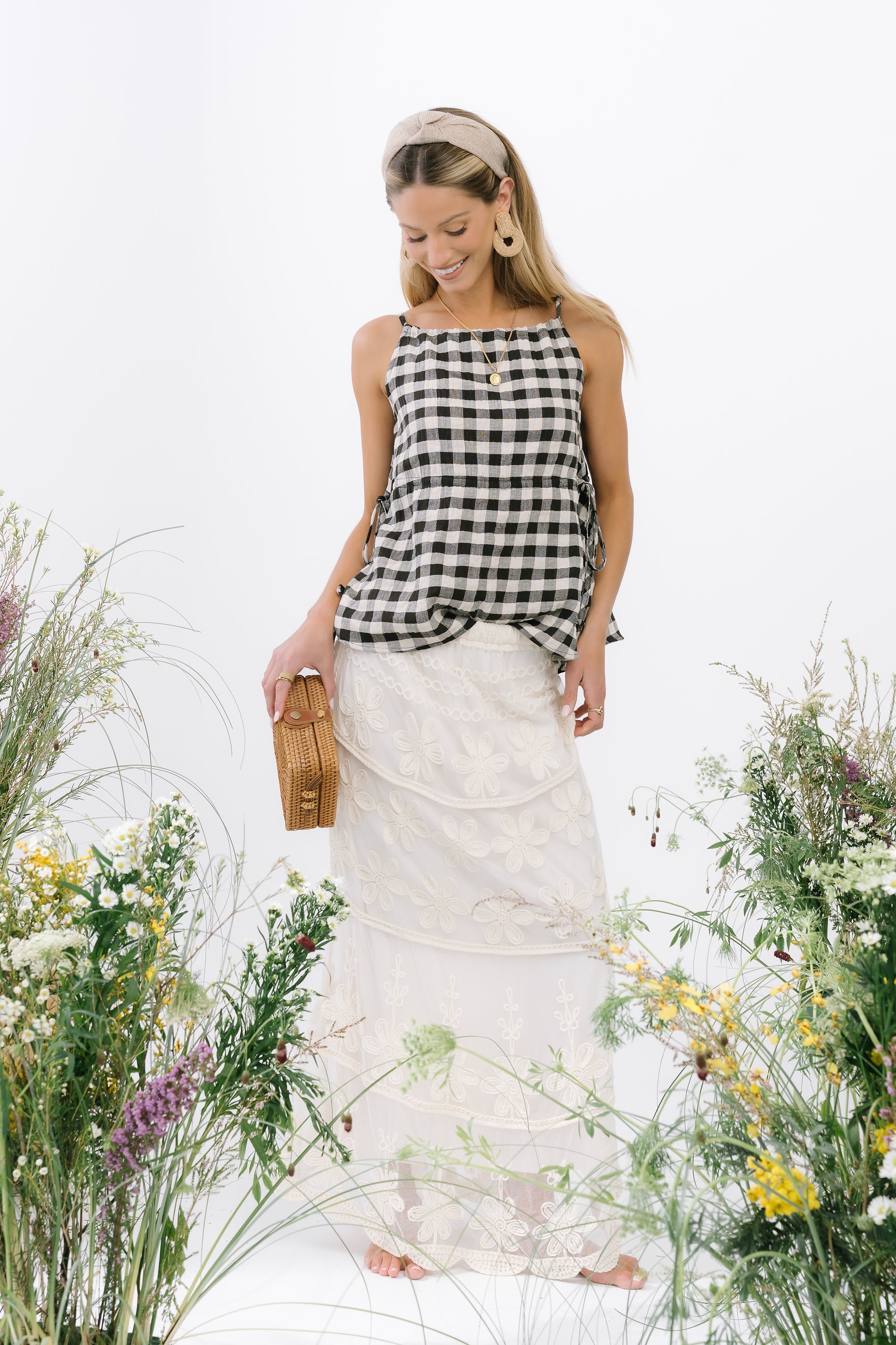 Lily Gingham Tank Top