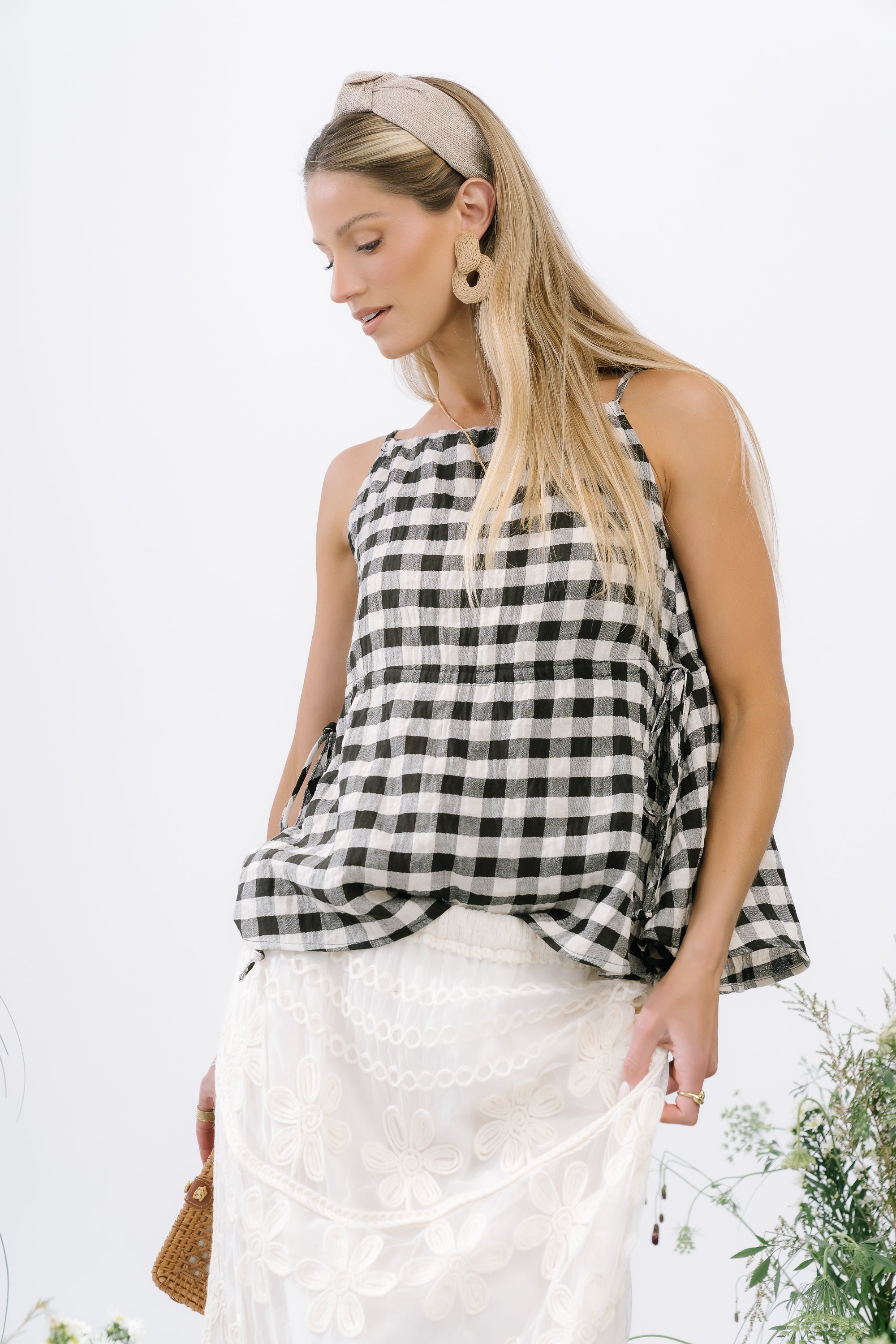 Lily Gingham Tank Top