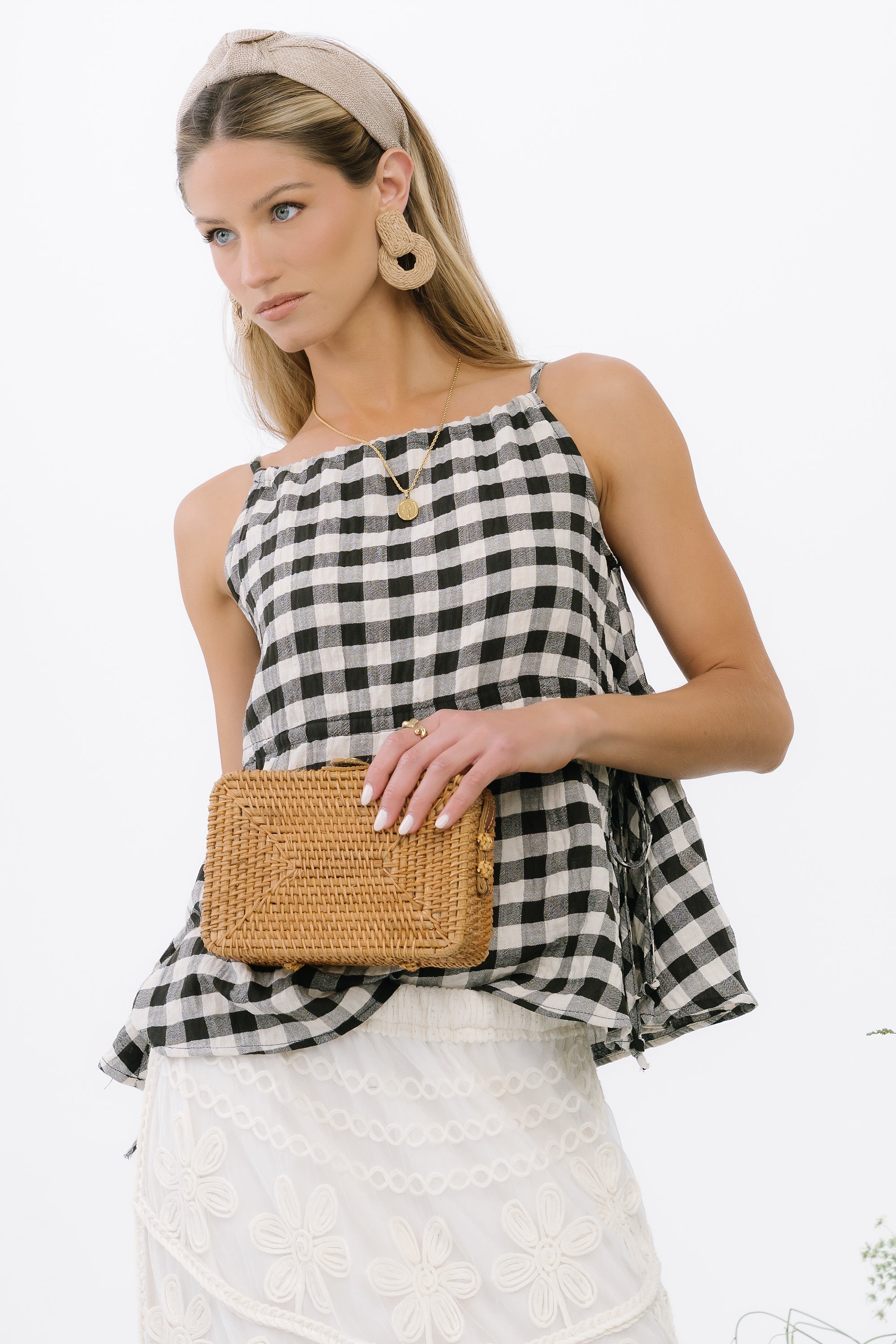 Lily Gingham Tank Top