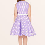 Kids Holly Polka Dot Dress - Purple